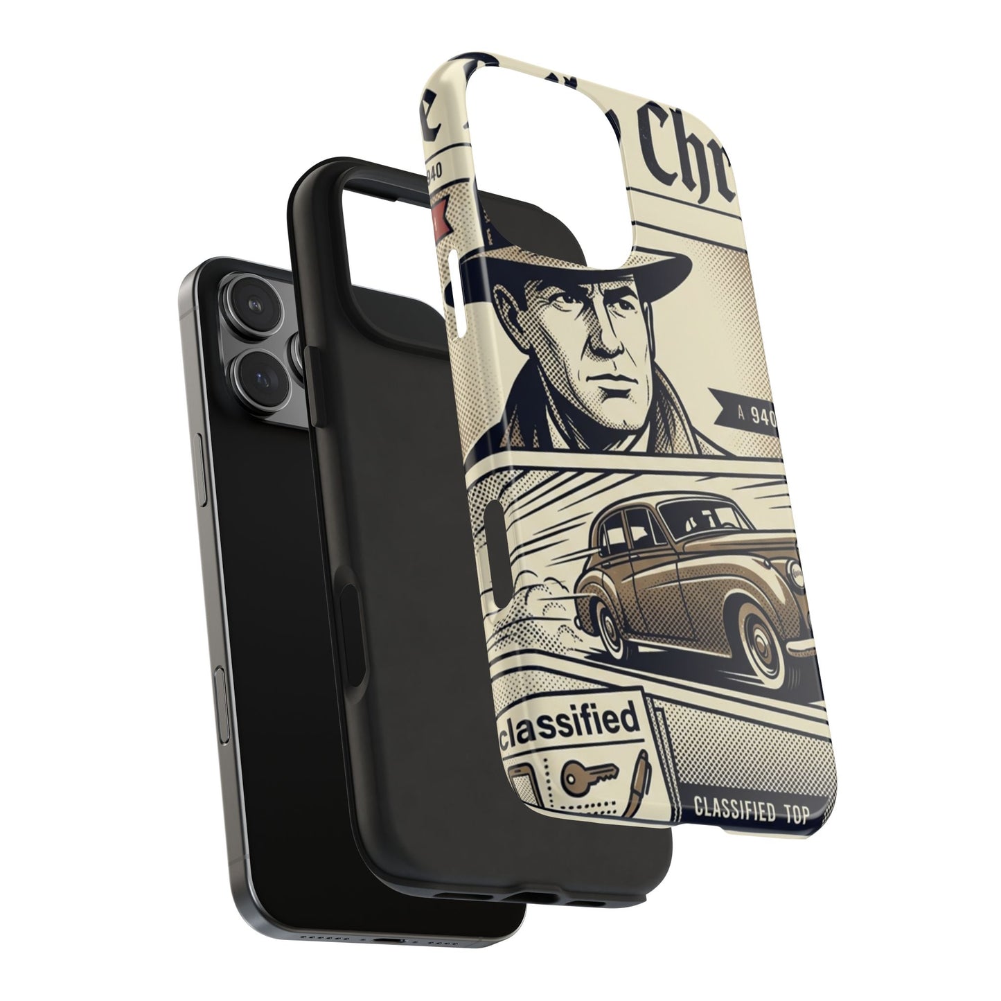 Old Newspaper Tough Phone Case