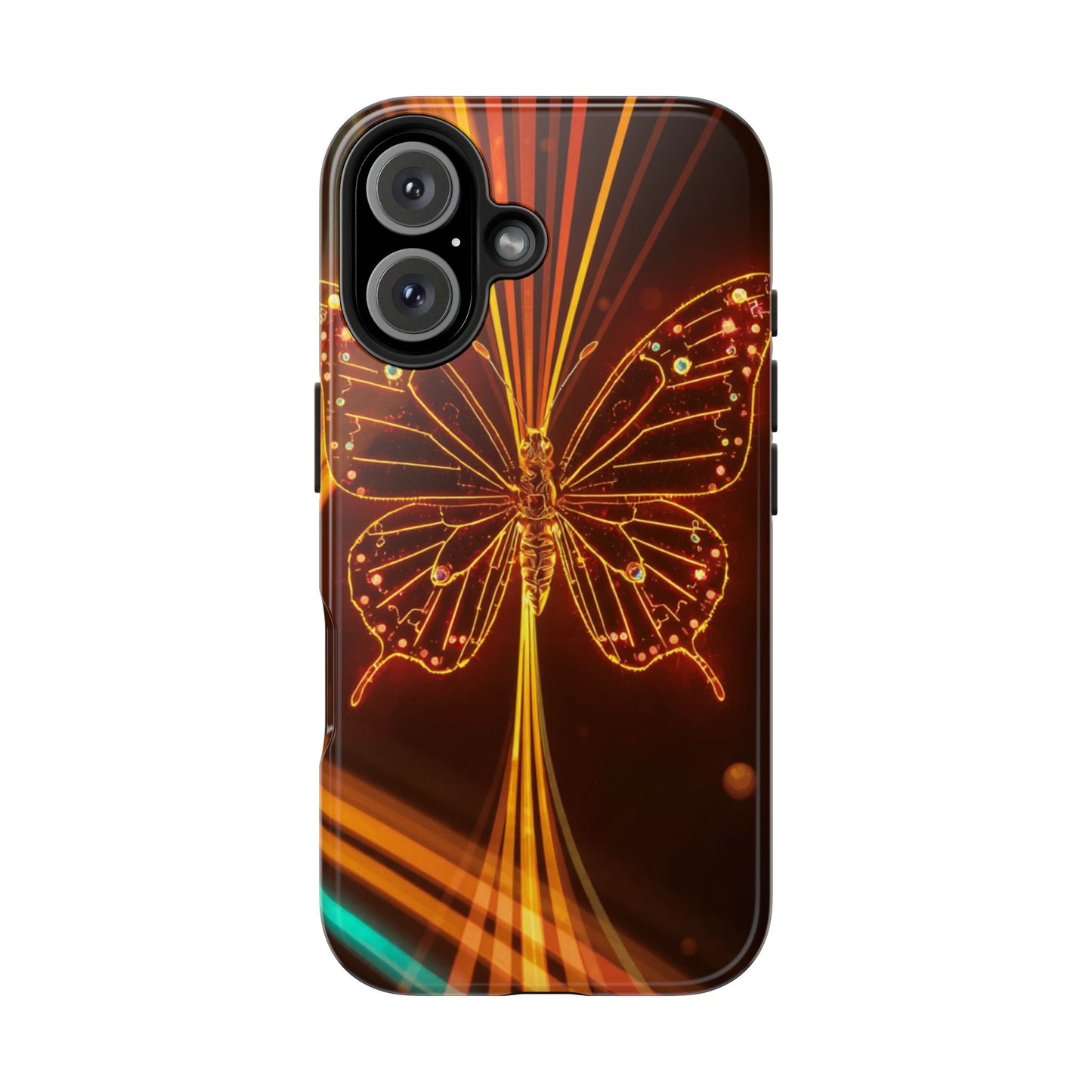 Elegant Butterfly Tough Phone Case - Stylish Protection for Nature Lovers