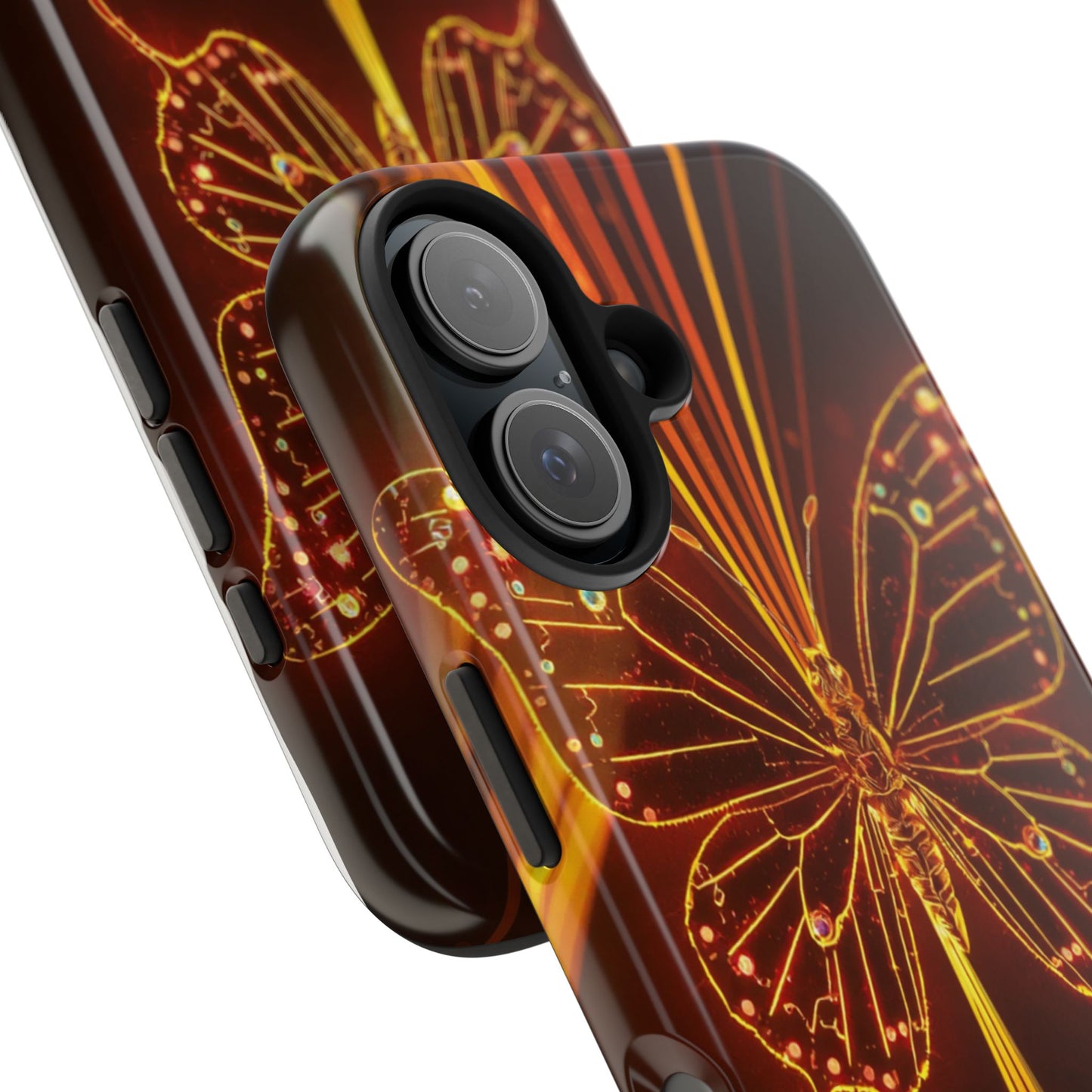 Elegant Butterfly Tough Phone Case - Stylish Protection for Nature Lovers