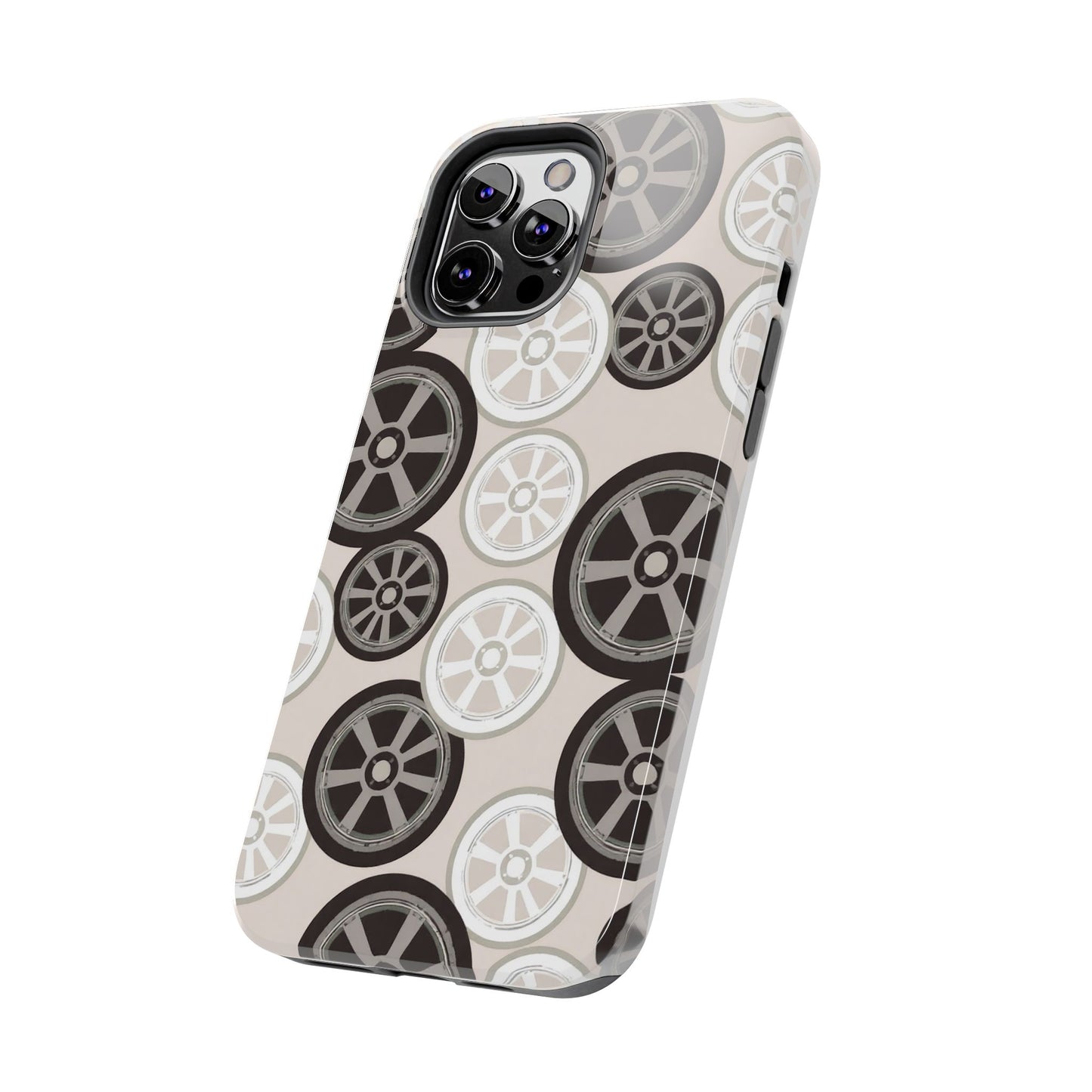 Racing Wheel Design Tough Phone Case – Durable Protection for Automotive Enthusiasts