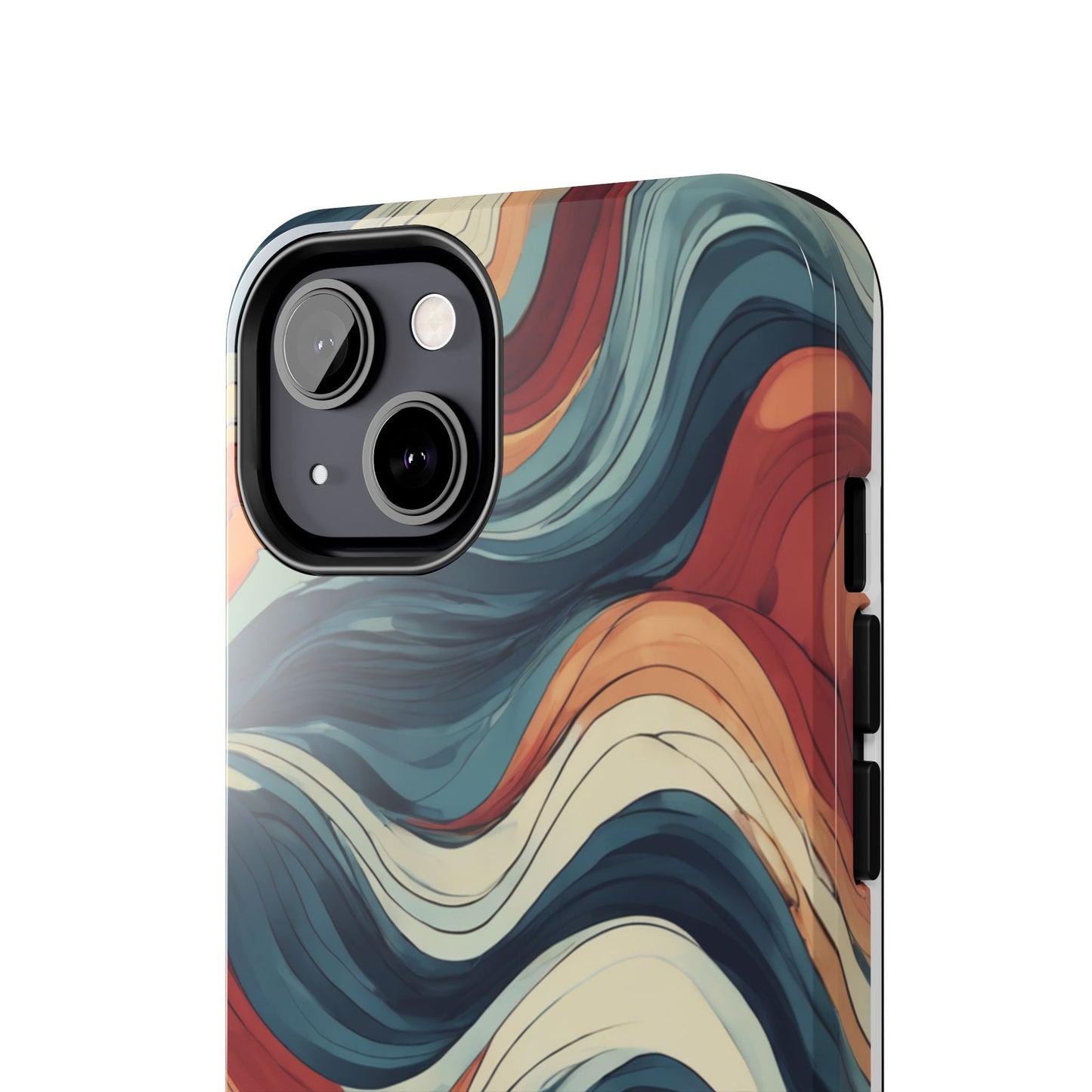 Abstract Wave Tough Phone Case | Stylish Protection for Daily Use - for iPhone