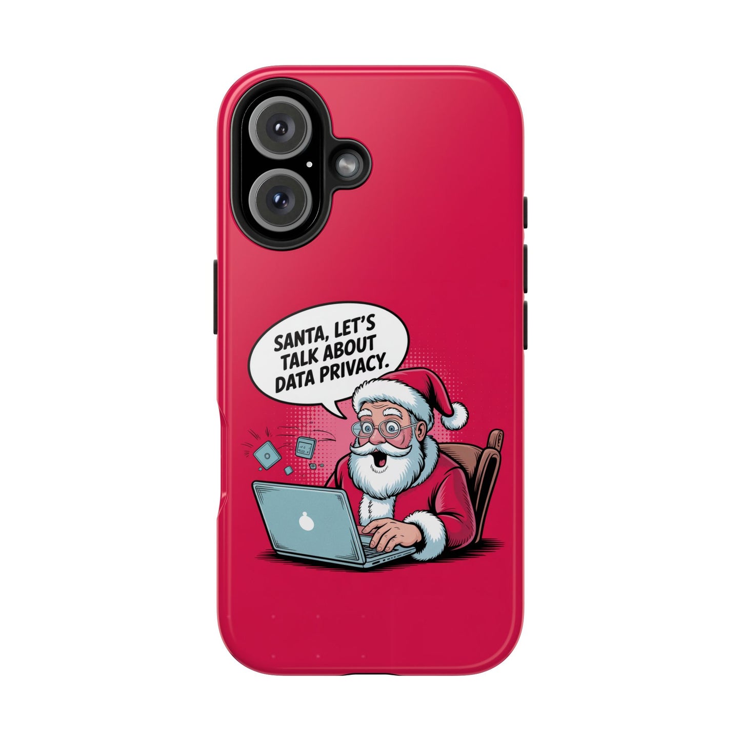 Santa Data Privacy Design Tough iPhone Case for Christmas