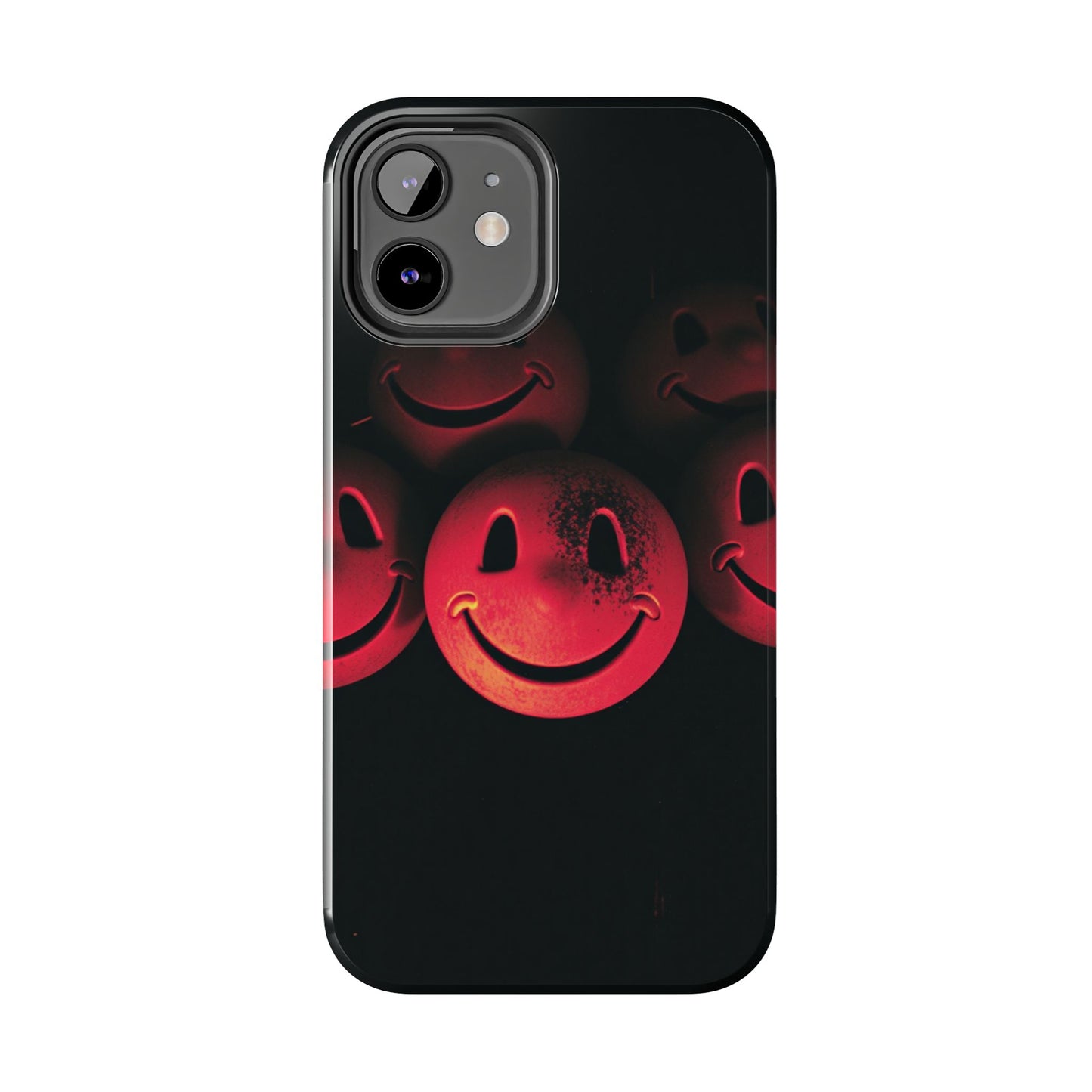 Smiley Face Tough Phone Case - Durable Protection with Fun Design