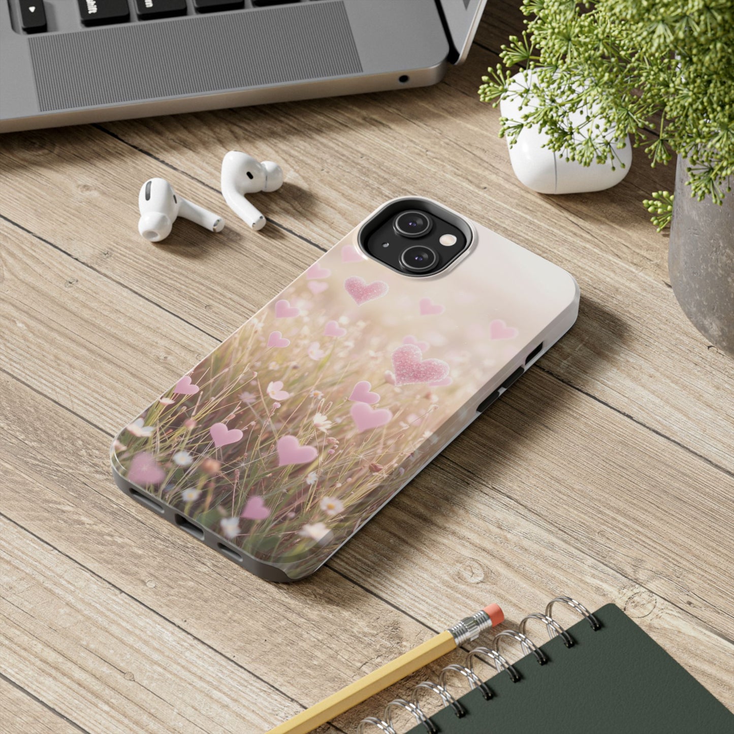 Romantic Hearts Tough Phone Case - Perfect for Lovers and Celebrations