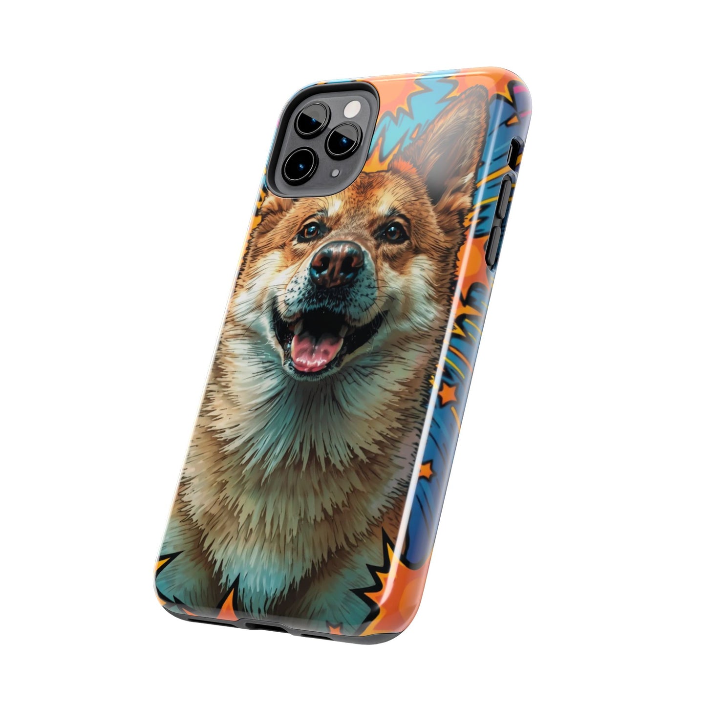 Vibrant Corgi Tough Phone Case - Fun Design for Pet Lovers