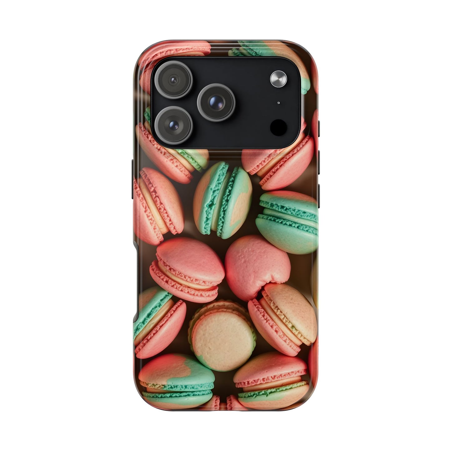 Colorful Tasty Macarons Tough Phone Case - Durable Protection with Sweet Aesthetic - for iPhone