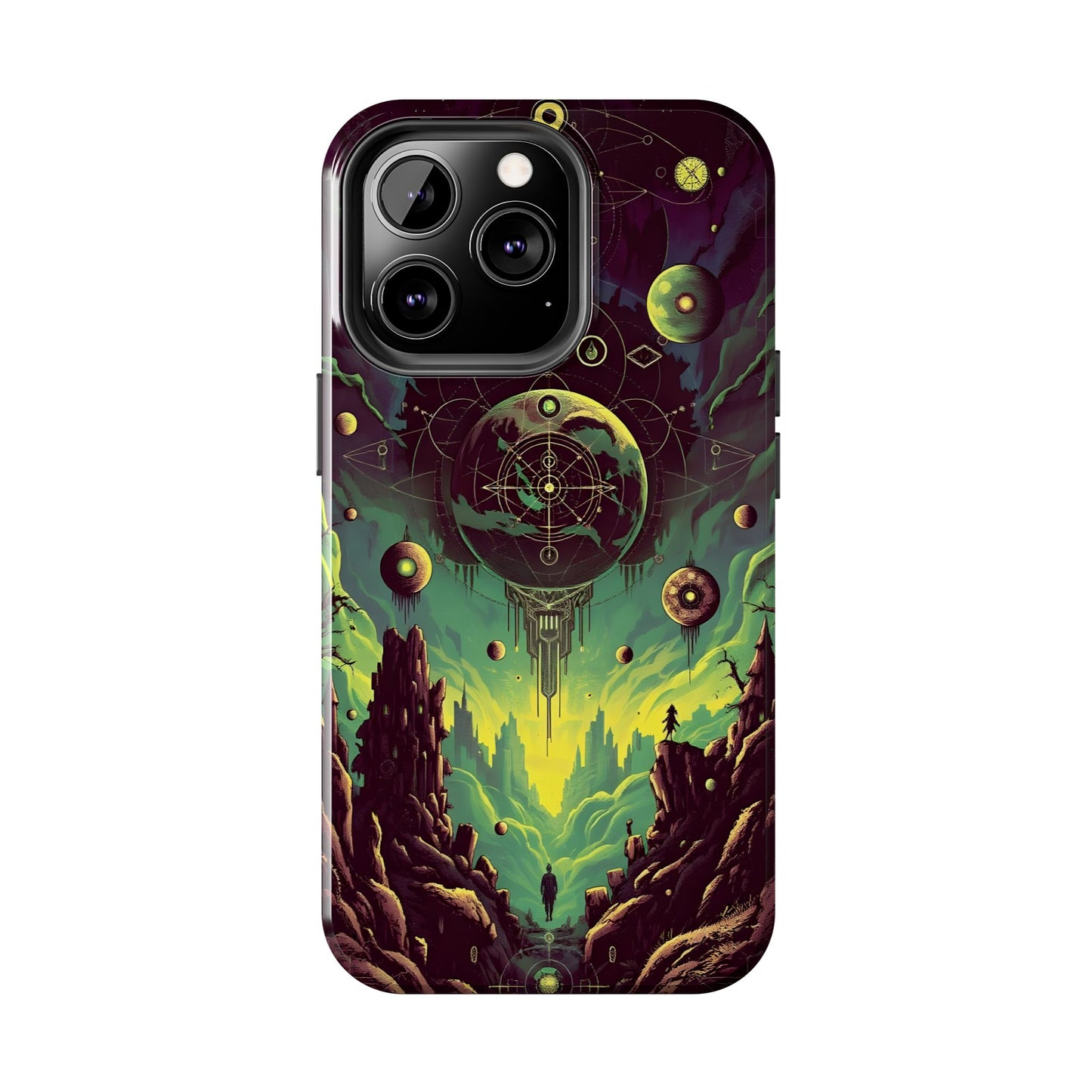 Cosmic Adventure Tough Phone Case - Galaxy Design for Space Enthusiasts - for iPhone