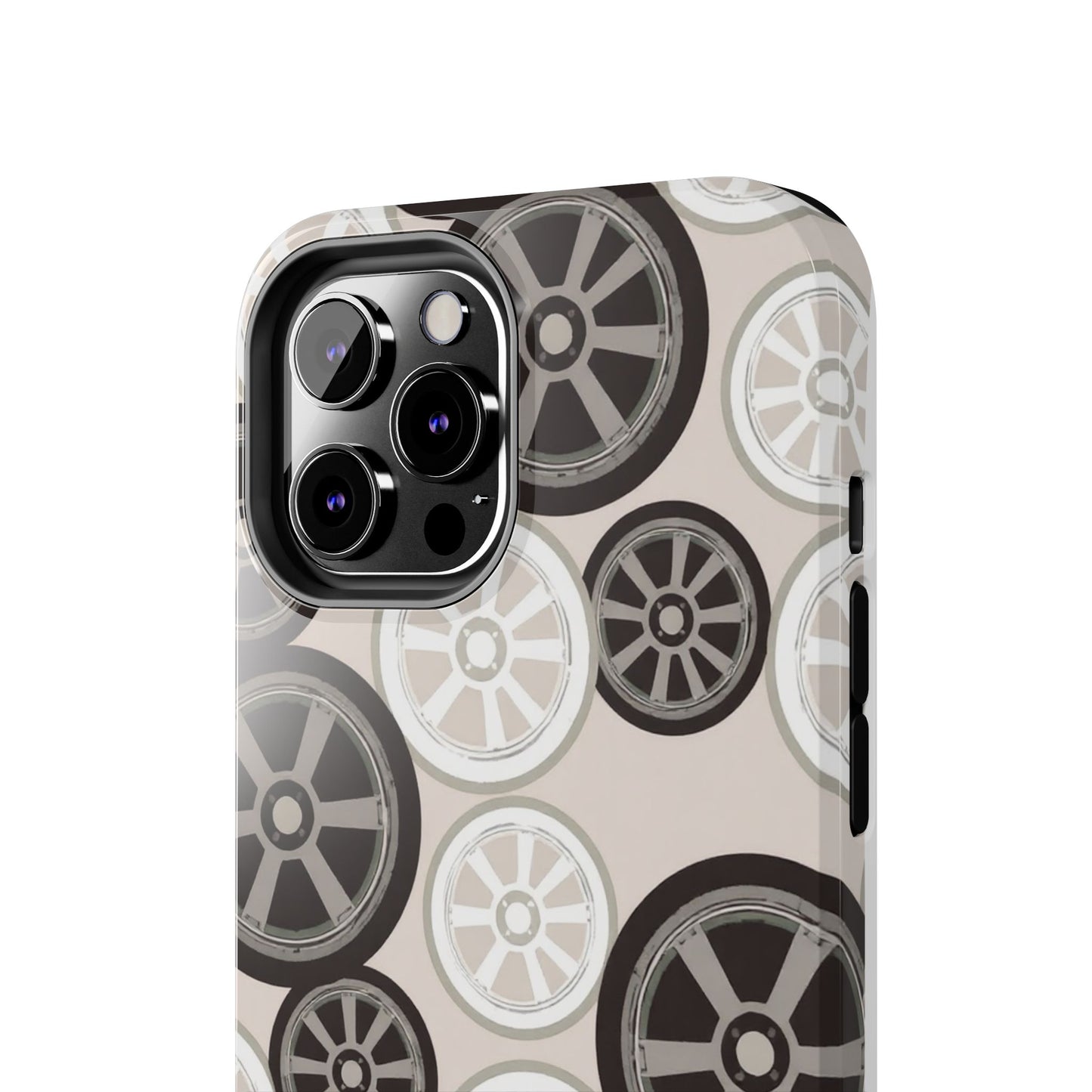 Racing Wheel Design Tough Phone Case – Durable Protection for Automotive Enthusiasts