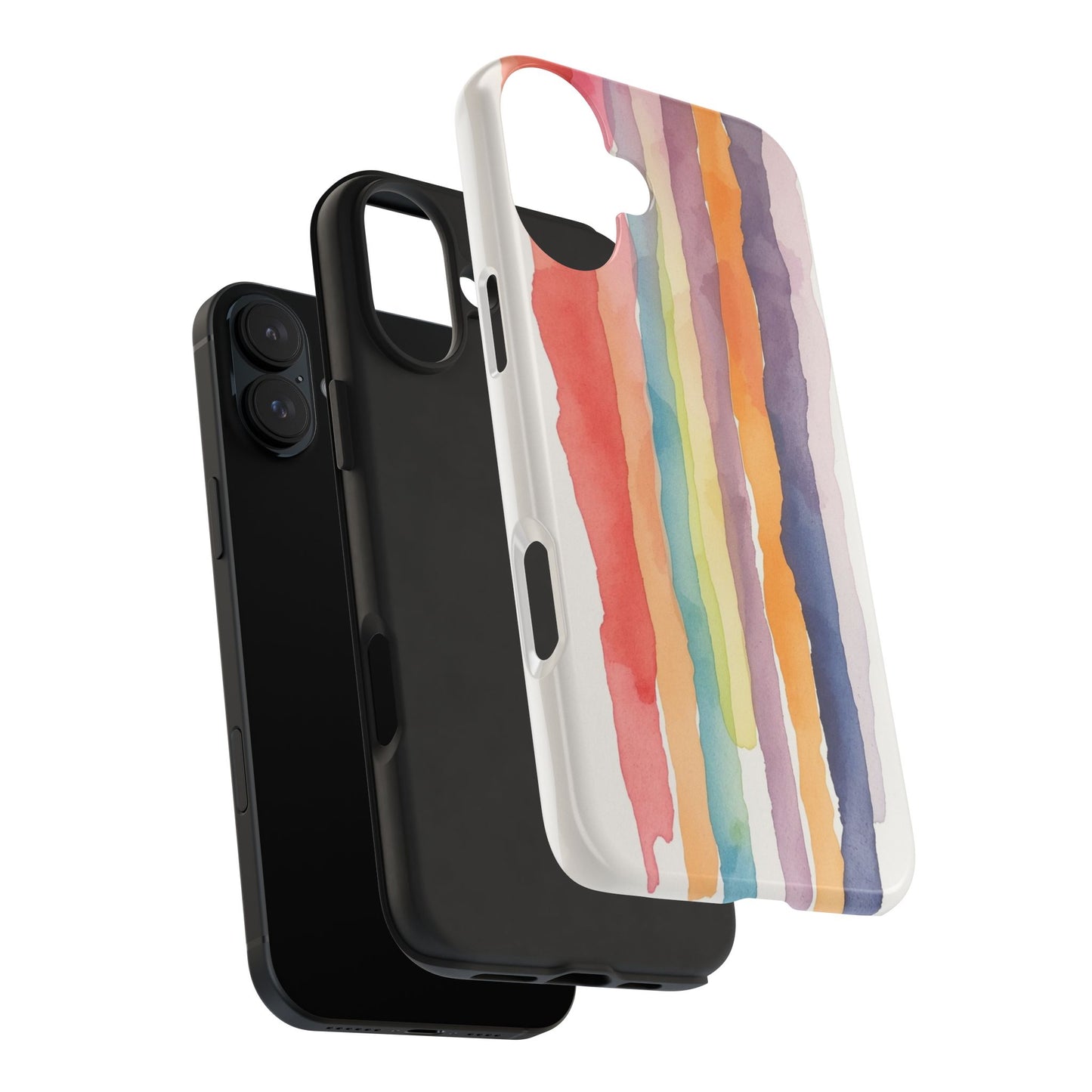 Colorful Watercolor Tough Phone Case - Stylish and Durable Cover for Creative Souls