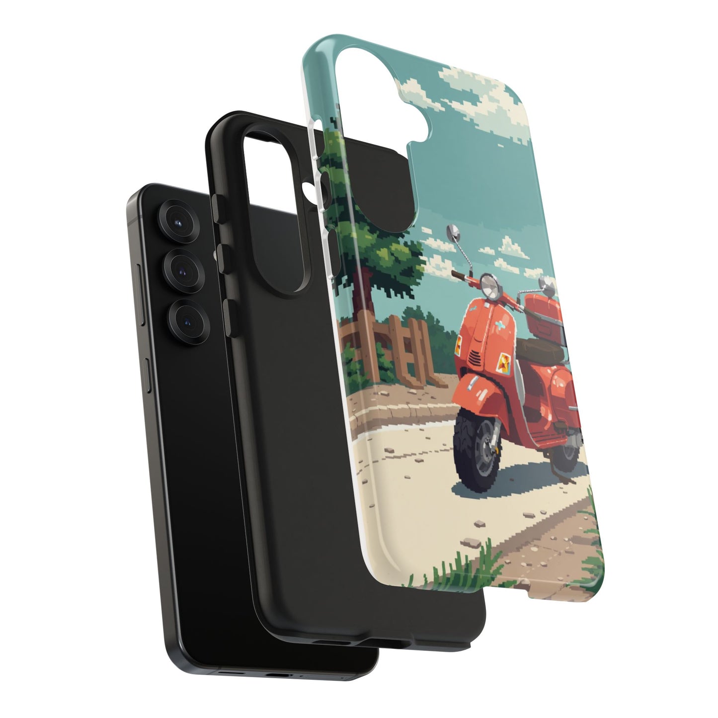 Retro Scooter Phone Case - Tough & Stylish Protection