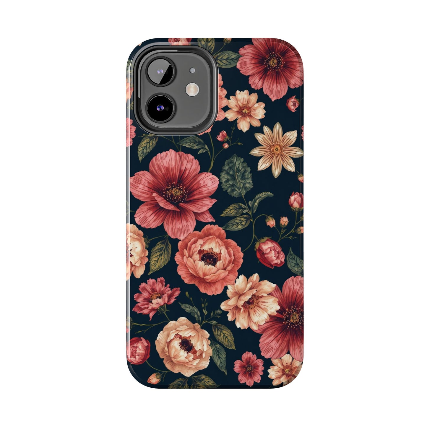 Spring Power! Floral Tough Phone Case - Durable Protection with Elegant Flower Design - for iPhone