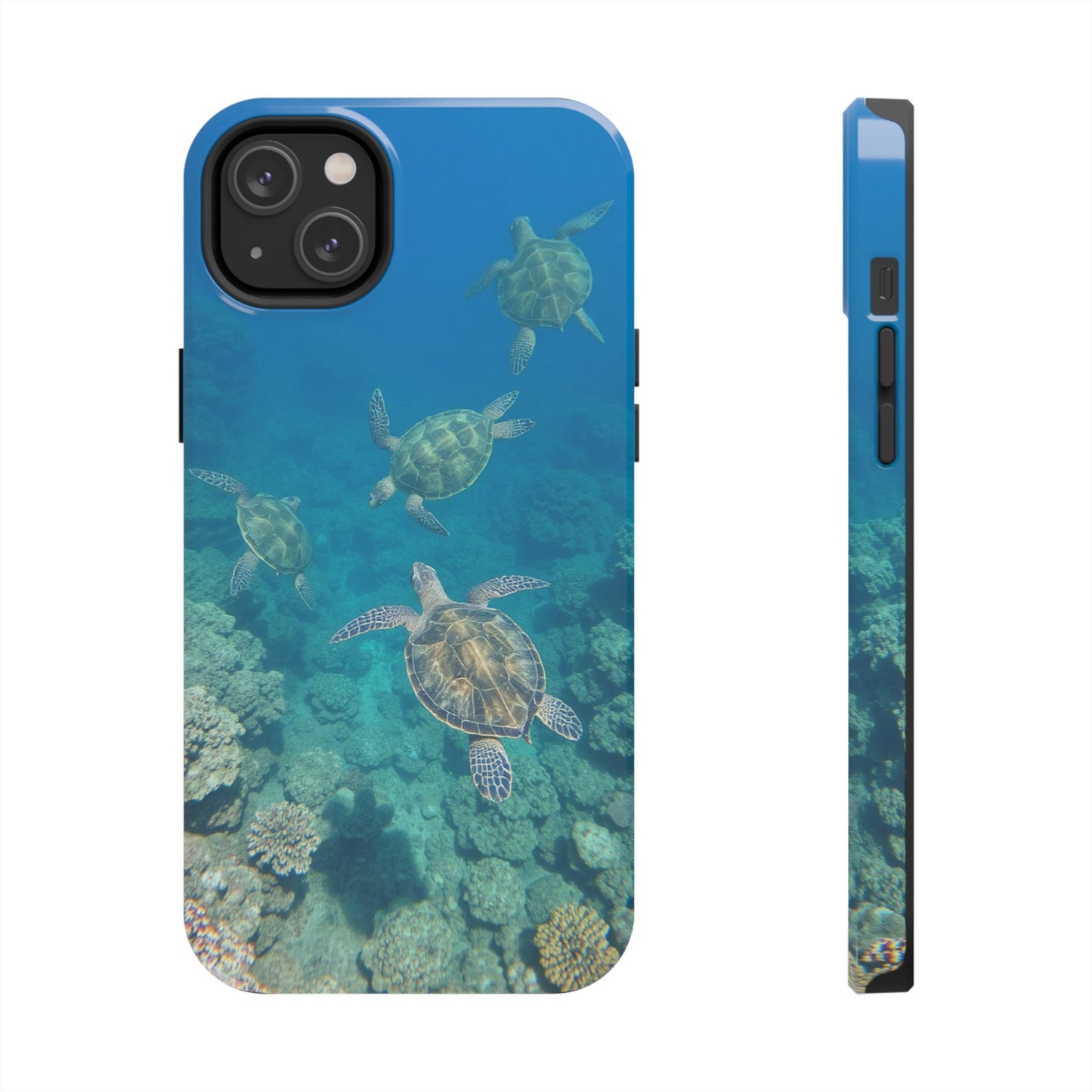 Ocean Turtle Tough Phone Cases - Durable Protection with Marine Art