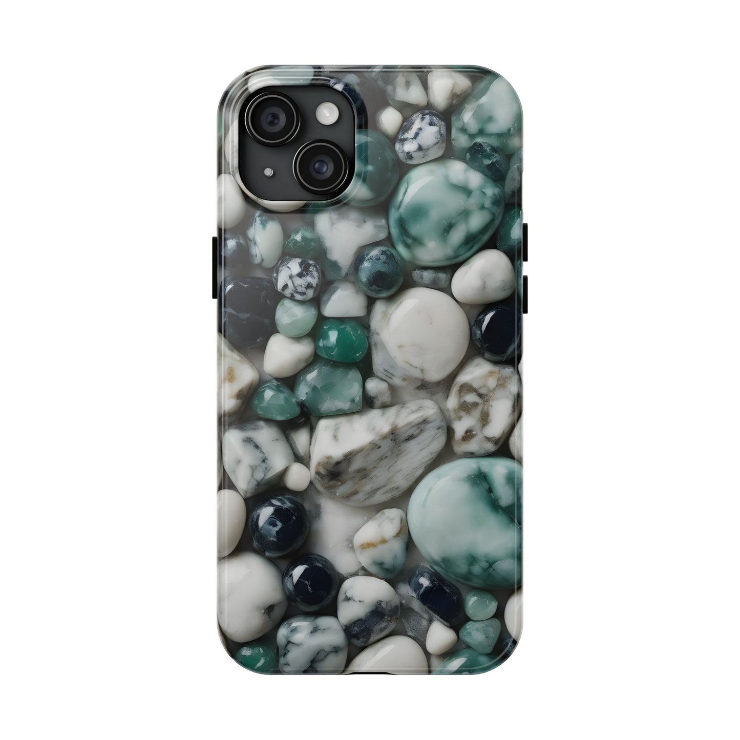 Small Rocks Pattern Tough Phone Case - Stylish & Durable Protection - for iPhone