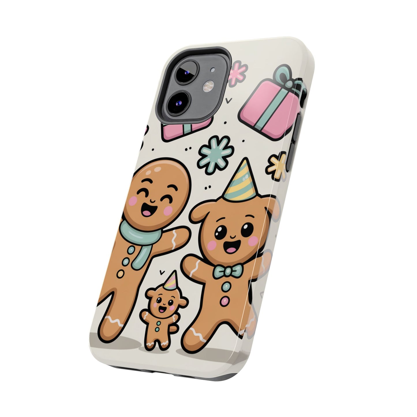 Gingerbread Family Dancing Holiday Phone Case