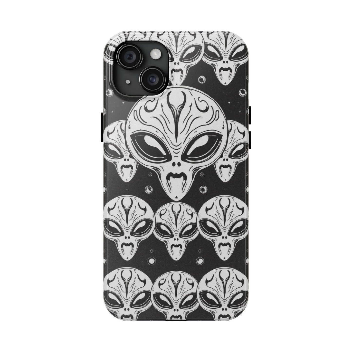 Alien Pattern Tough Phone Case - Durable Protection with Out-of-This-World Design