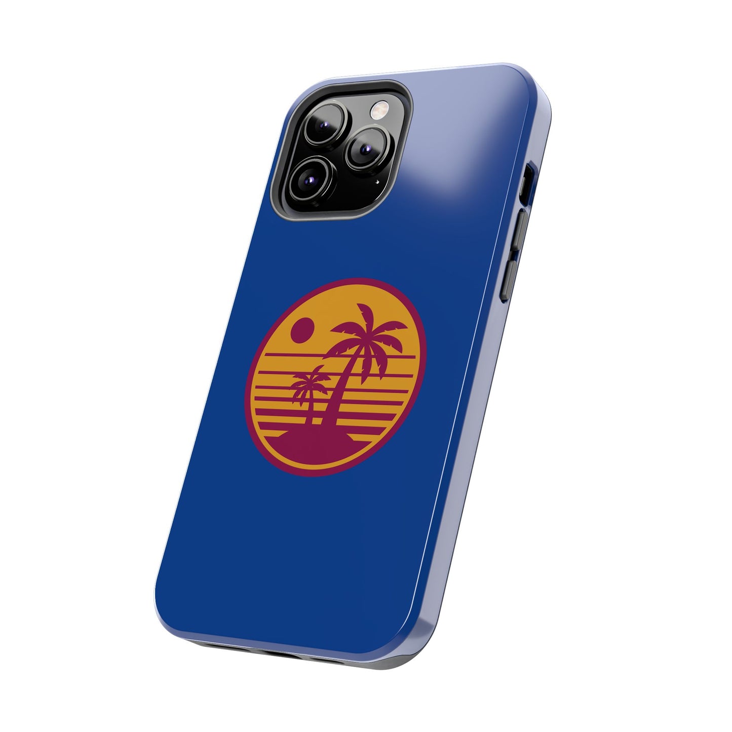 Retro Sunset Tough Phone Case - Vibrant Beach Vibes for Summer Adventures - for iPhone