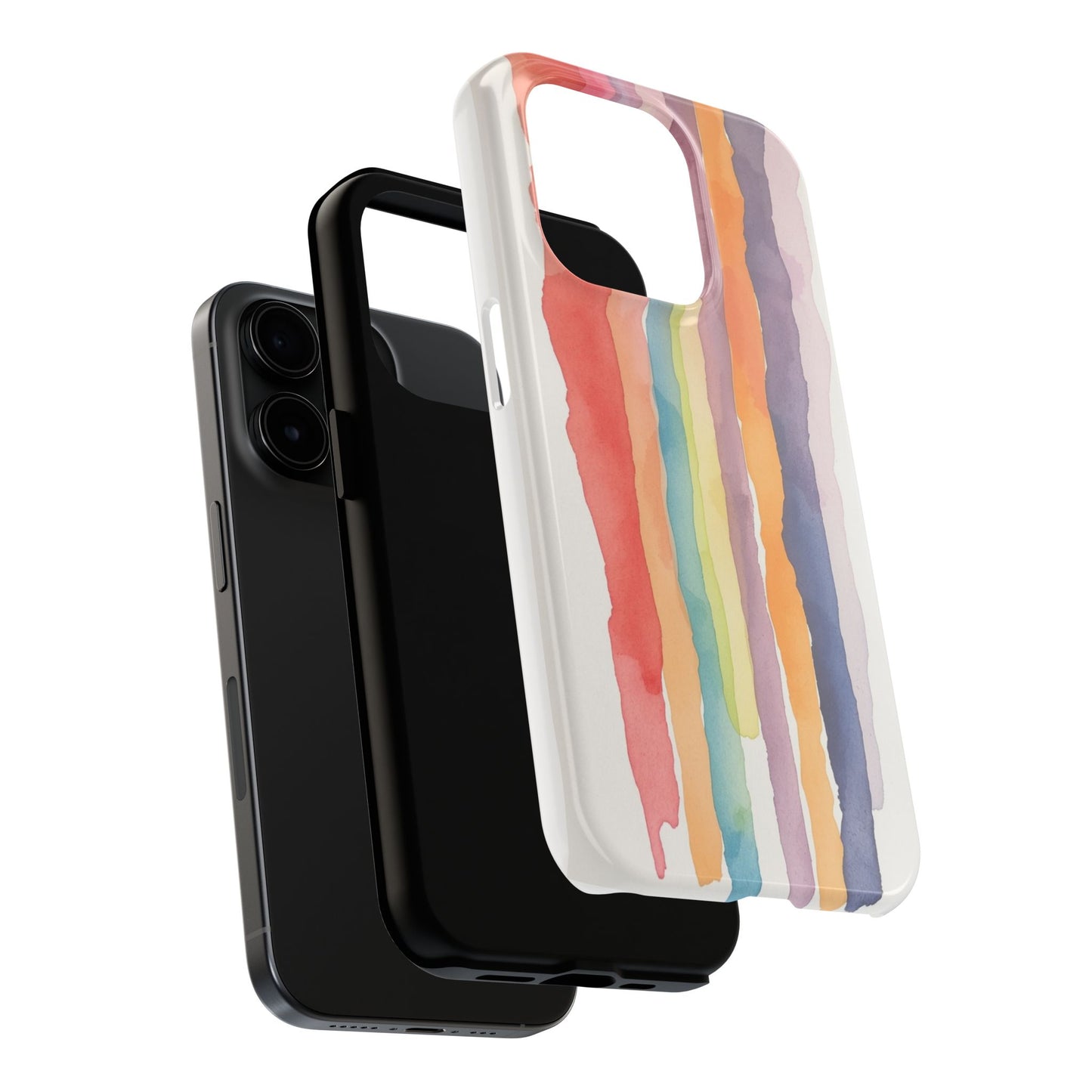 Colorful Watercolor Tough Phone Case - Stylish and Durable Cover for Creative Souls
