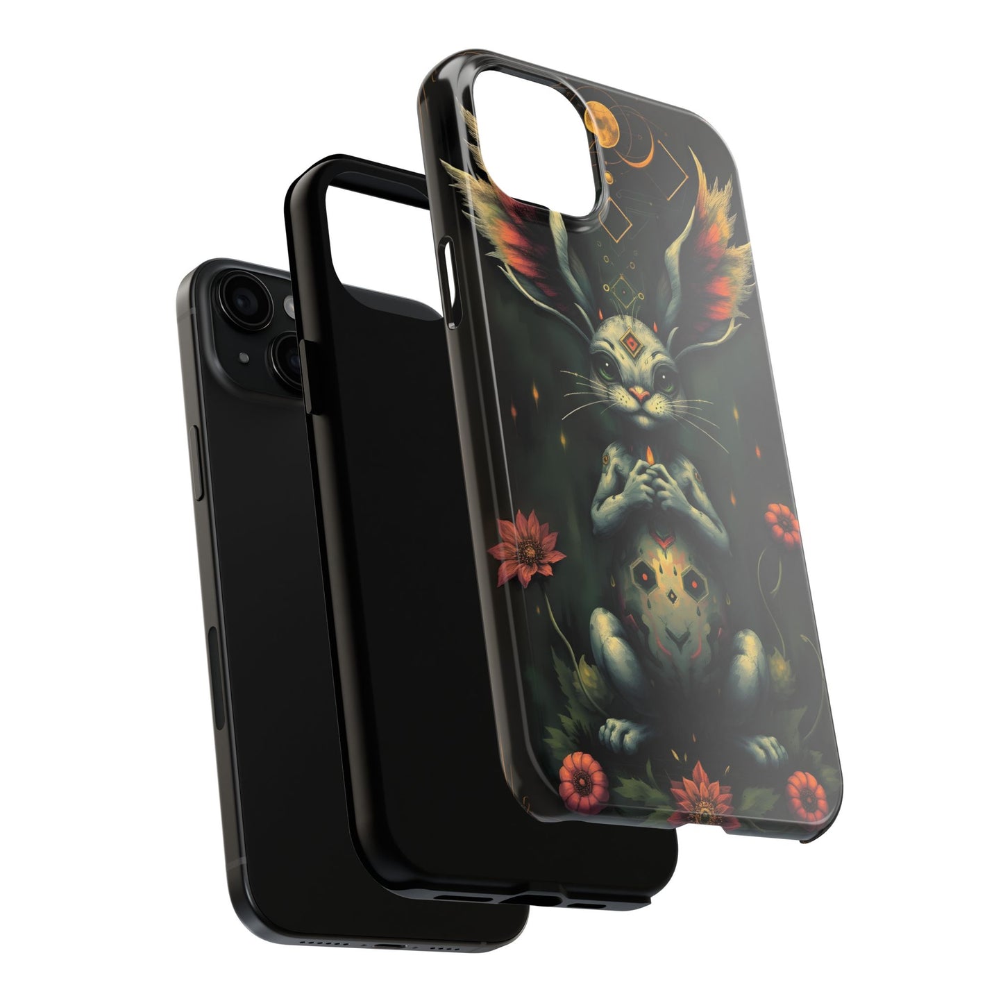 Artistic Rabbit Phone Cases - Unique and Durable Design of Mystical Bunny - for iPhone