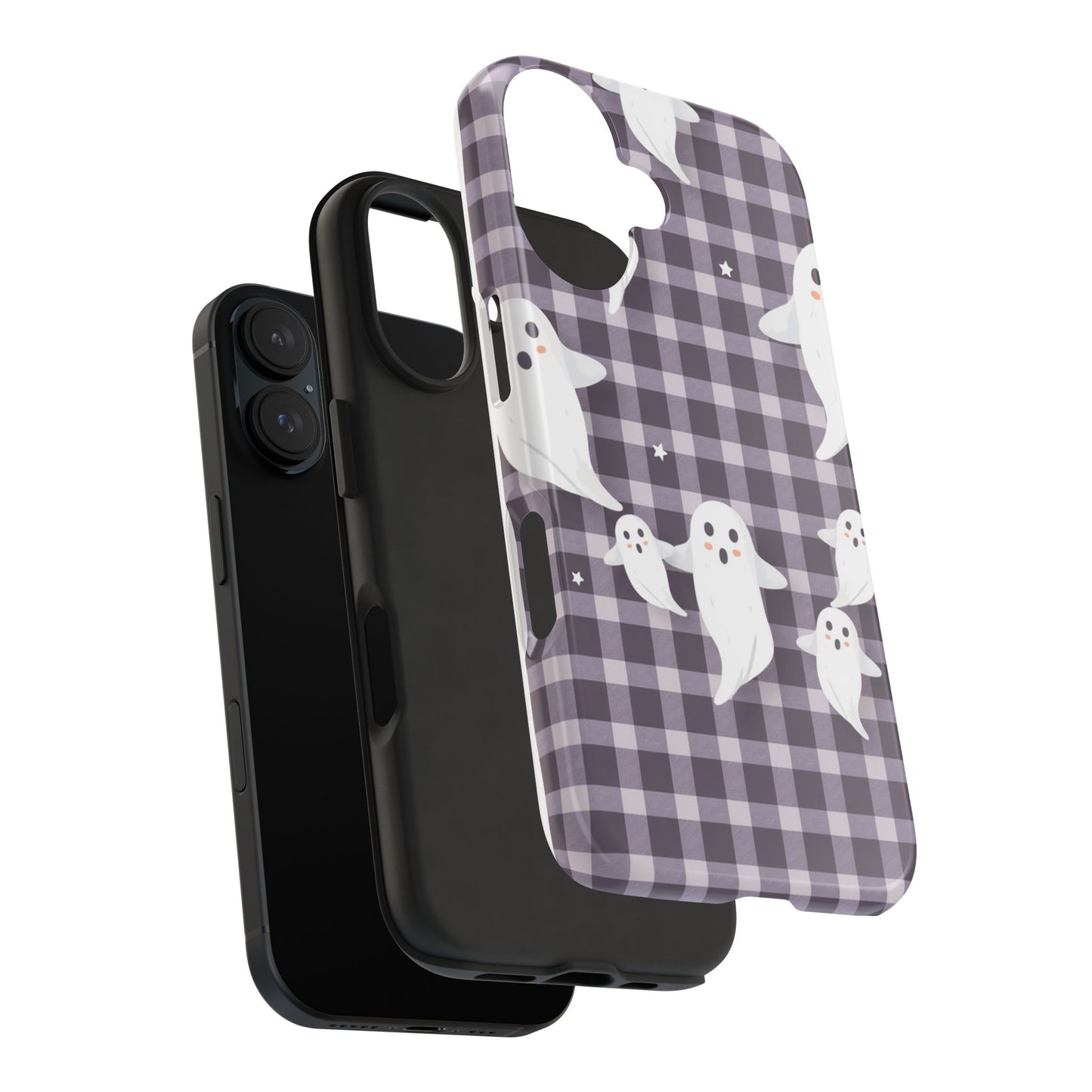 Cute Ghosts Tough Phone Case - Whimsical Halloween Design for Spooky Vibes