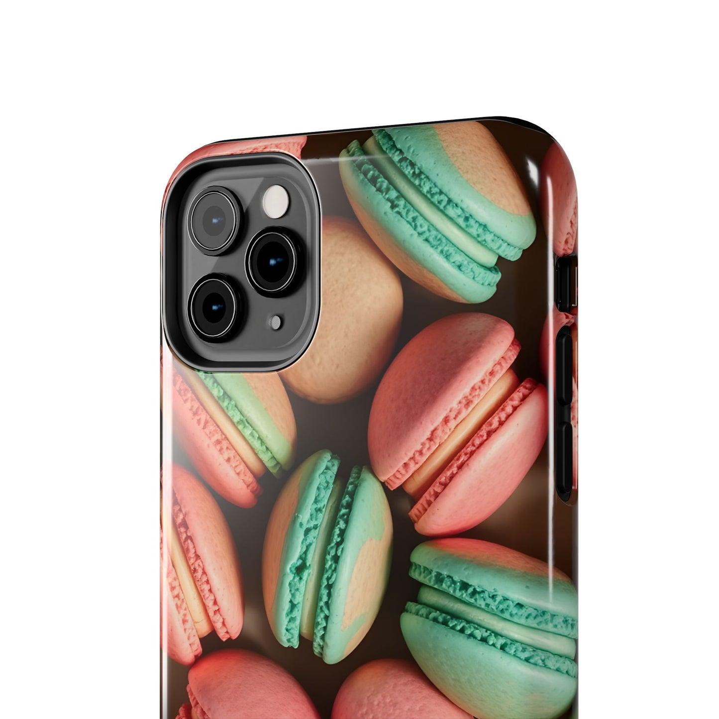 Colorful Tasty Macarons Tough Phone Case - Durable Protection with Sweet Aesthetic - for iPhone