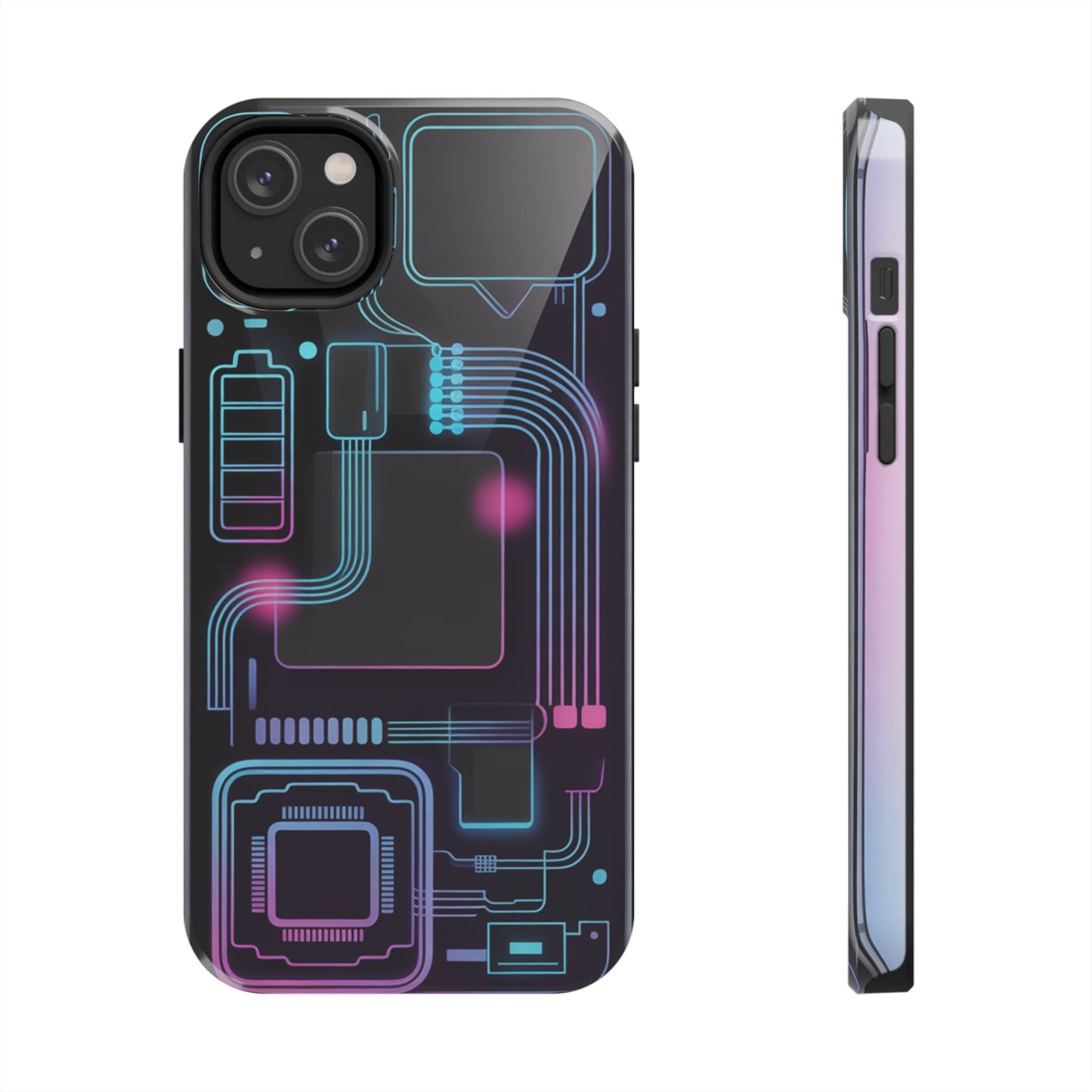 Cyberpunk Circuits Tough Phone Case
