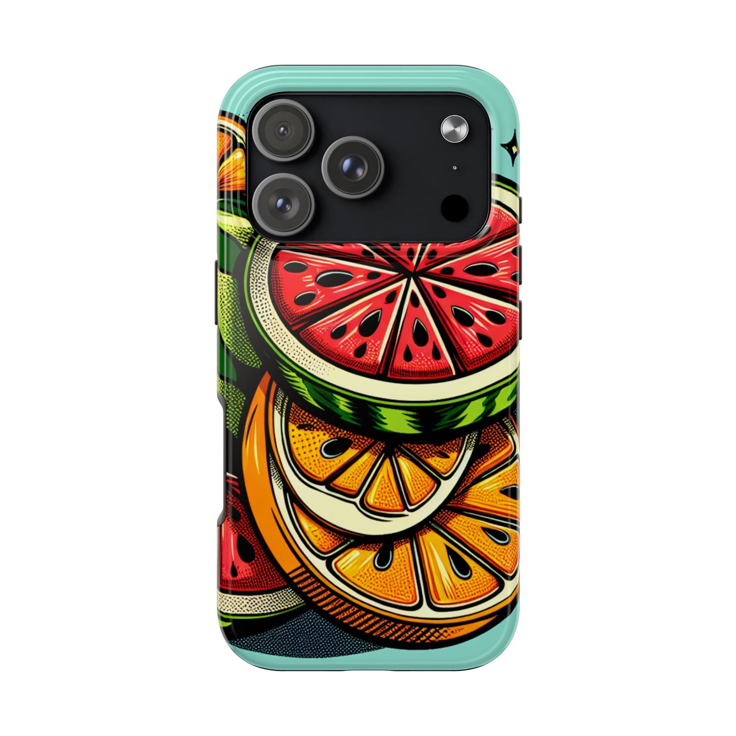 Vibrant Citrus Tough Phone Case - Fruit Slice Design - for iPhone