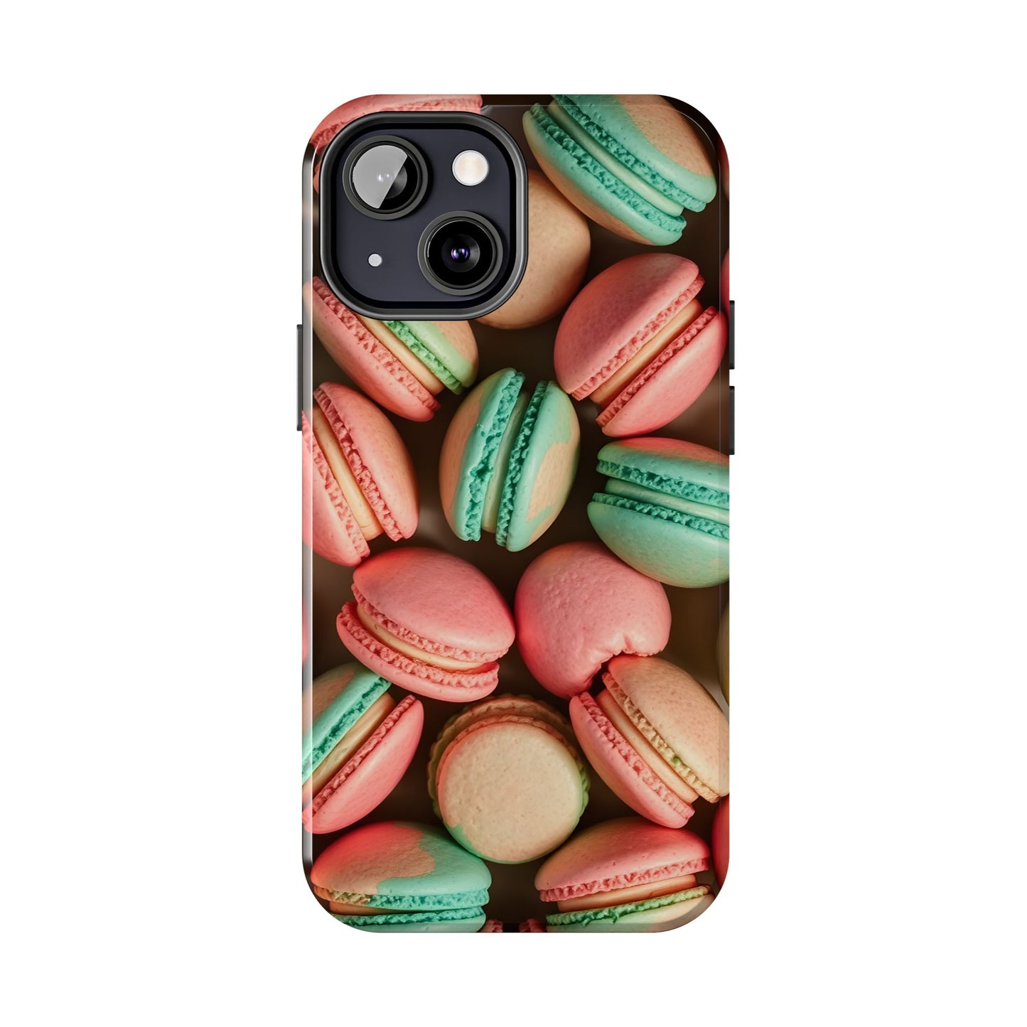 Colorful Tasty Macarons Tough Phone Case - Durable Protection with Sweet Aesthetic - for iPhone