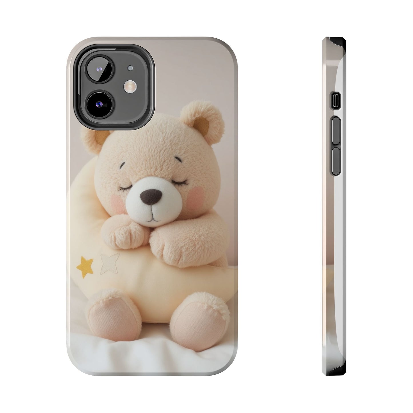 Cute Bear Tough Phone Case - Adorable Baby Animal Design for Kids & Adults