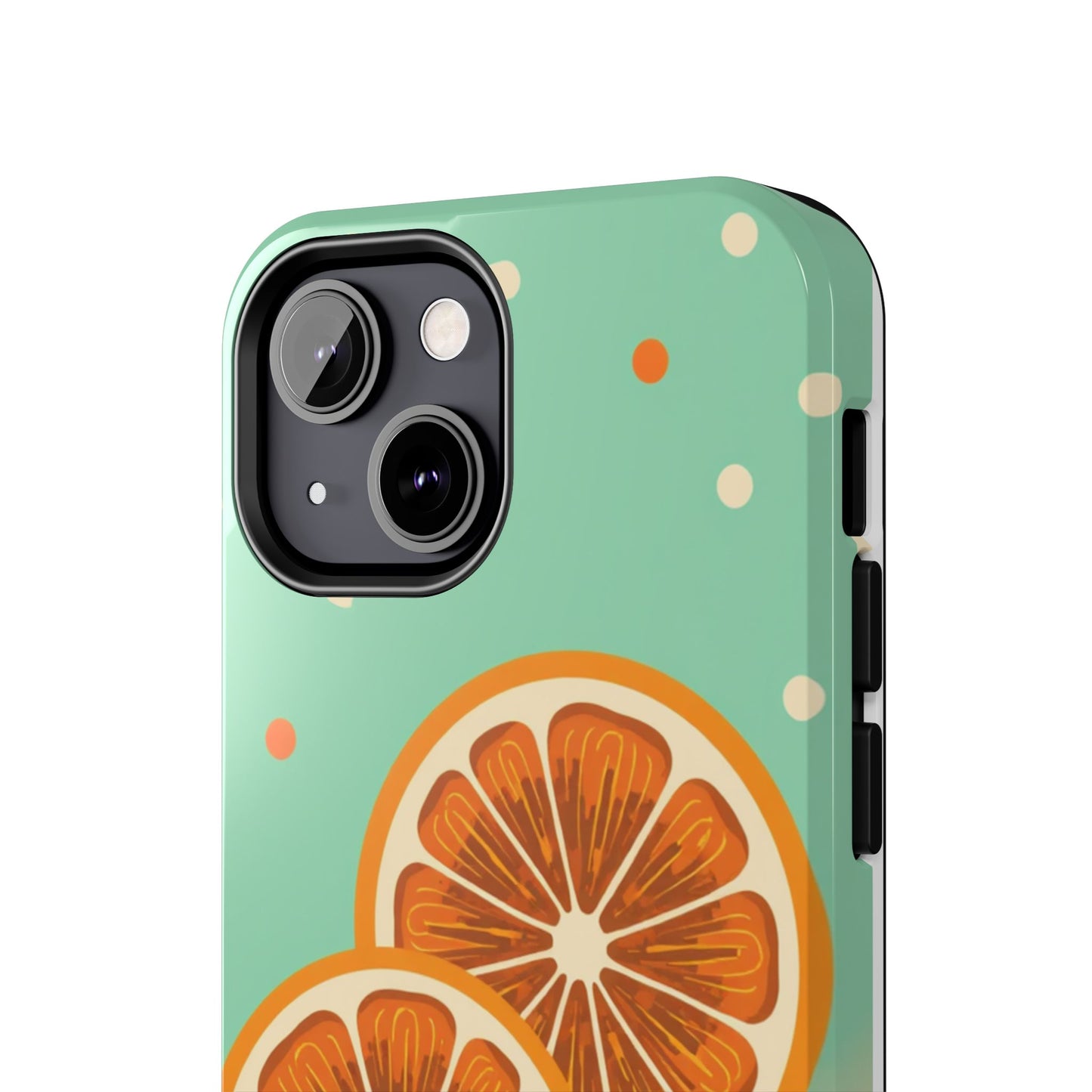 Citrus Vibe Tough Phone Case - Fun Orange Slice Design