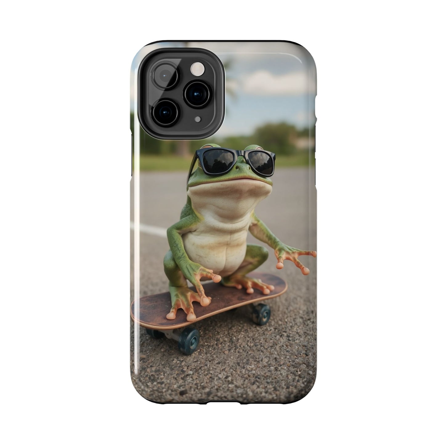 Cool Frog Skateboard Phone Case - Tough and Stylish Protection