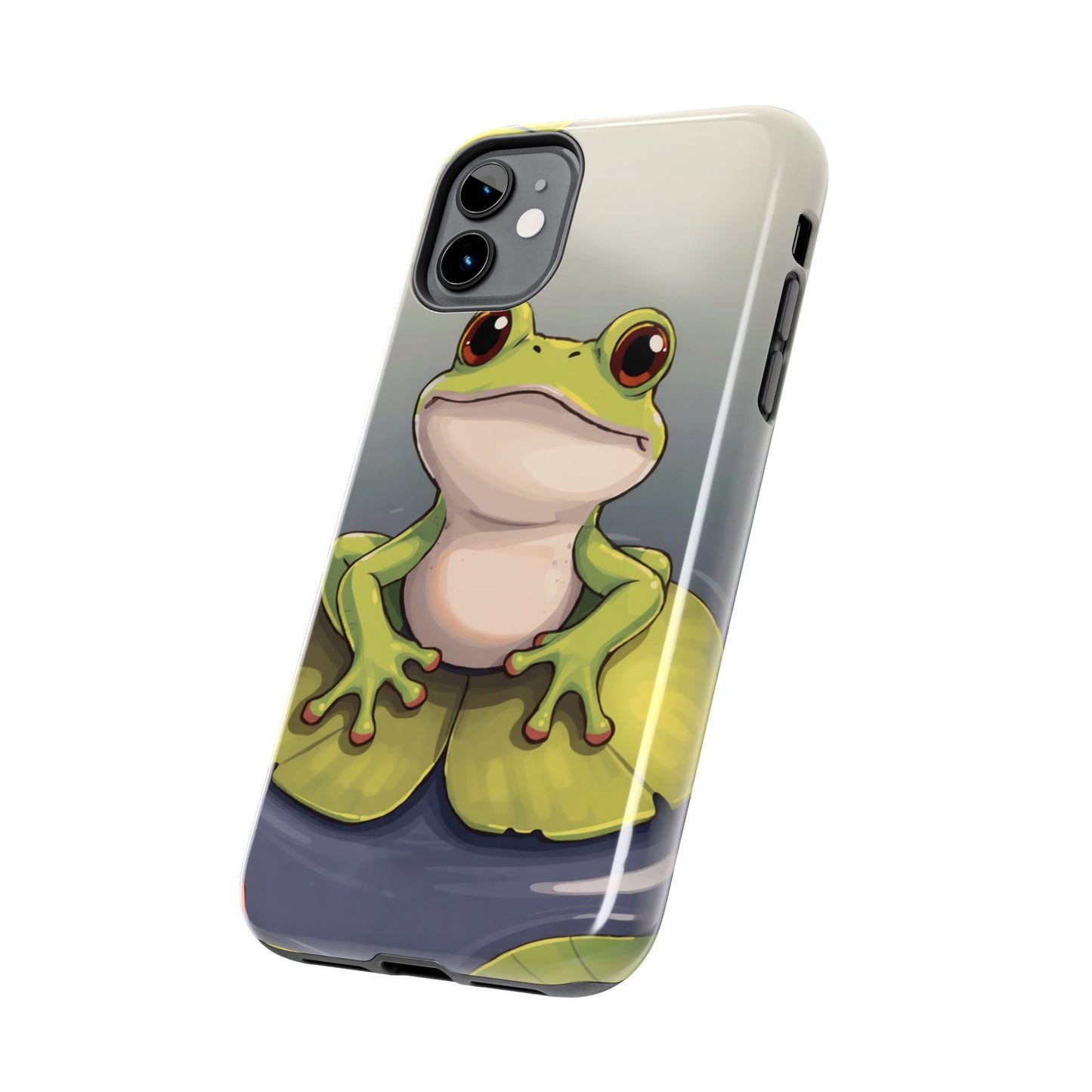 Cute Frog Tough Phone Case - Durable Protection with Nature Vibe