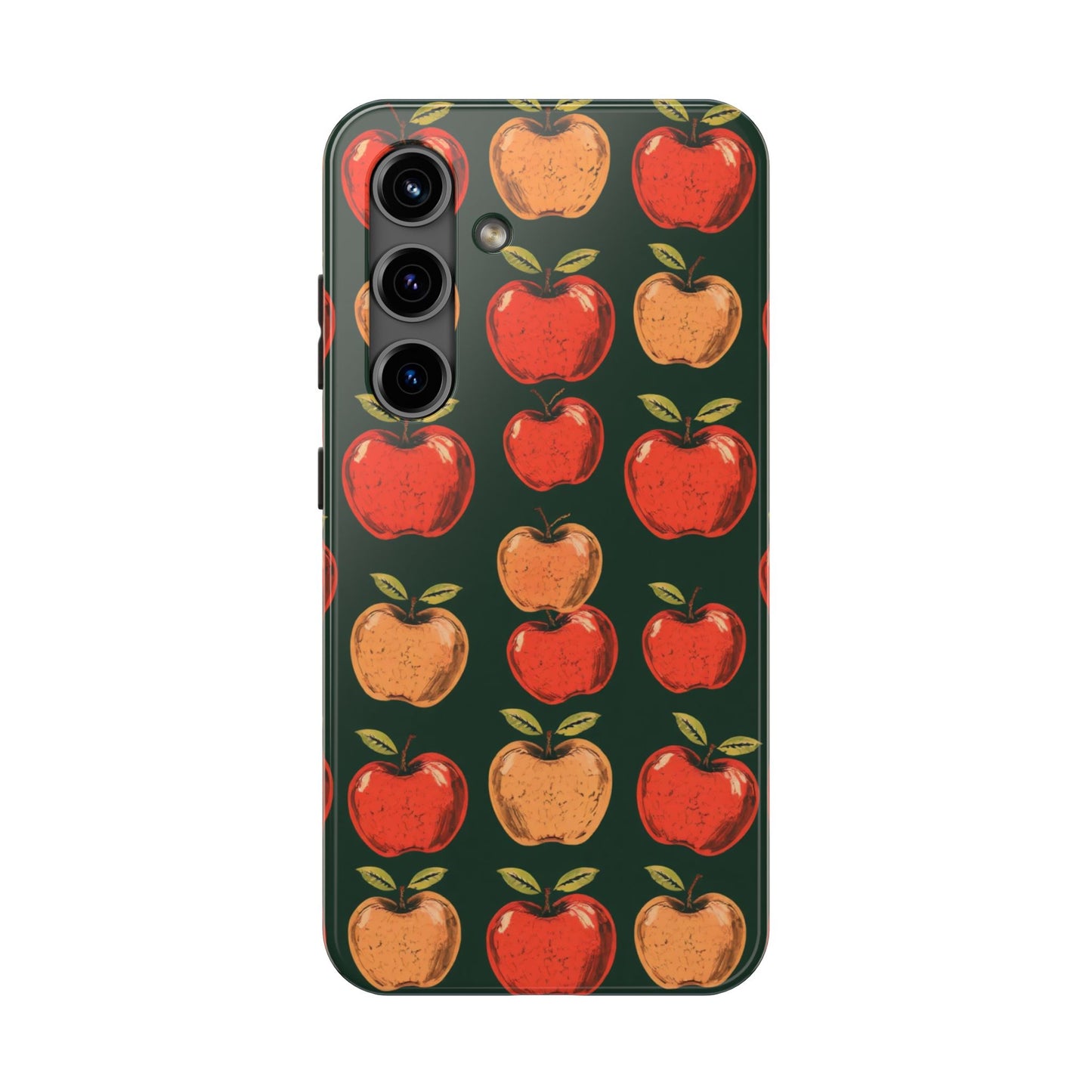 Apple Retro Pattern Tough Phone Case - Durable, Stylish, and Protective for Everyday Use - for iPhone