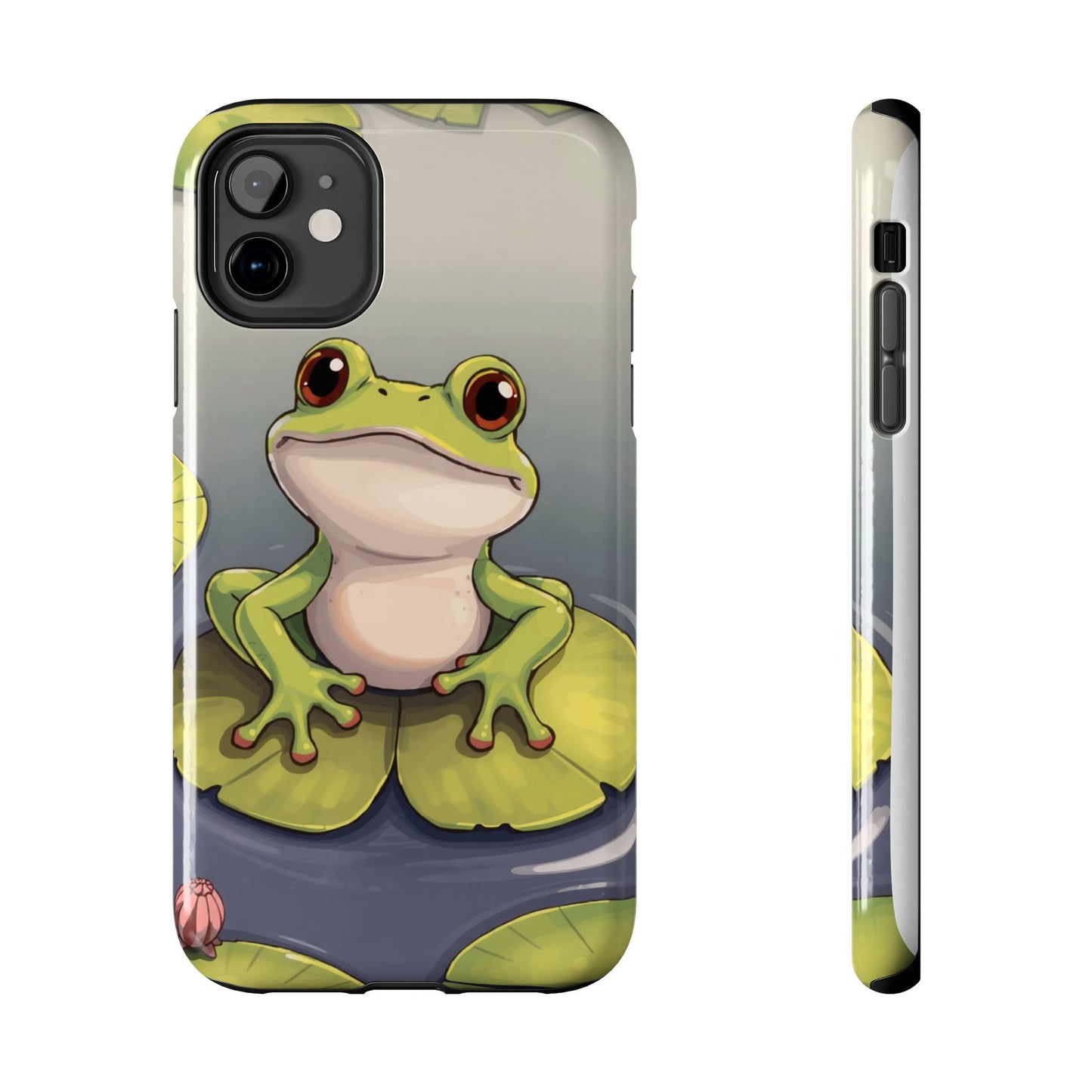Cute Frog Tough Phone Case - Durable Protection with Nature Vibe