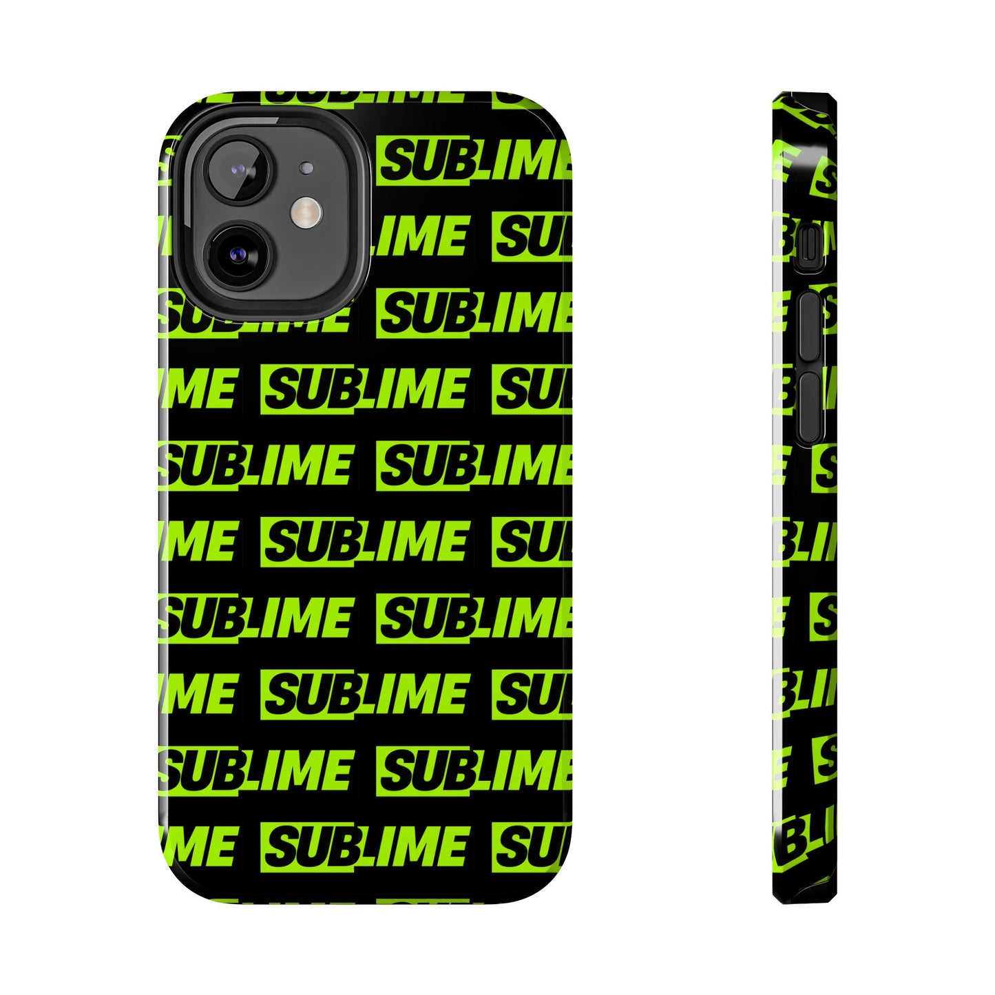 Sublime Text Pattern Tough Phone Case - Vibrant Protective Cover for iPhone