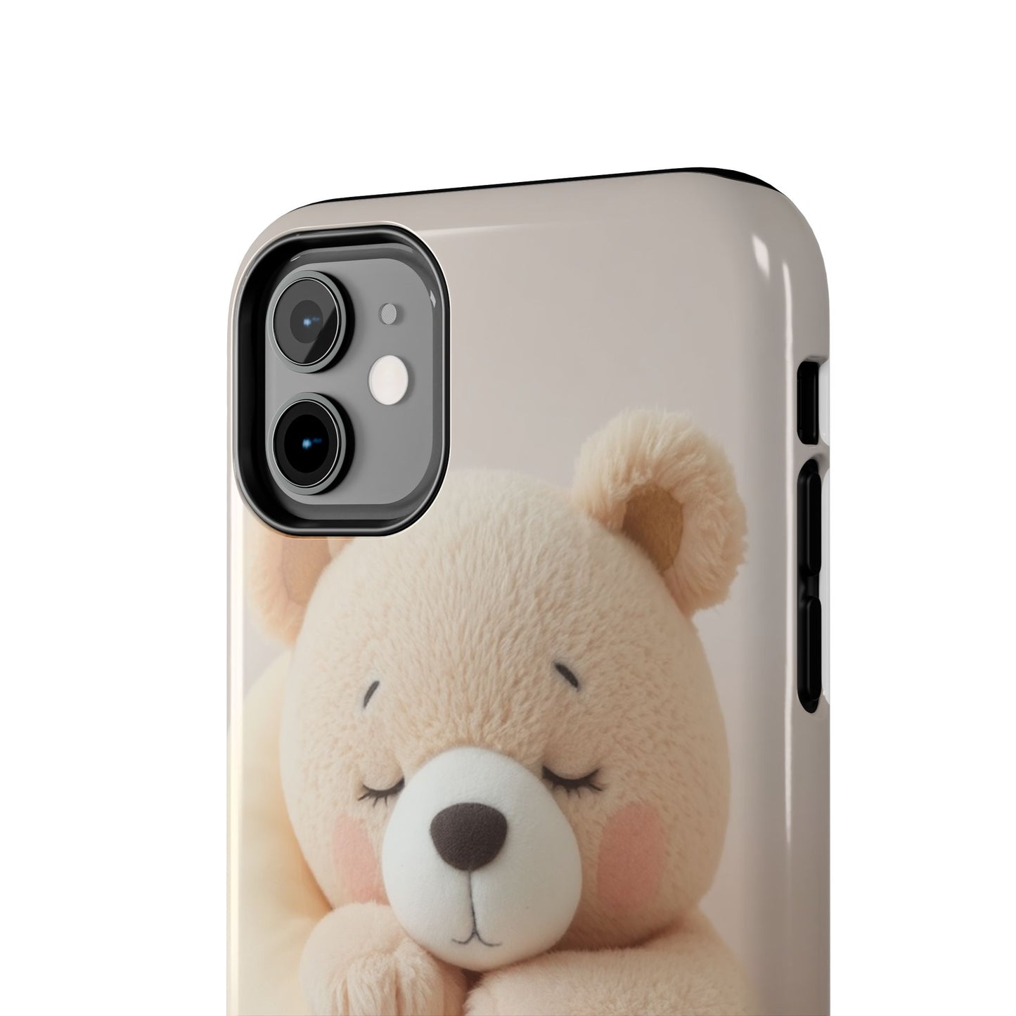 Cute Bear Tough Phone Case - Adorable Baby Animal Design for Kids & Adults