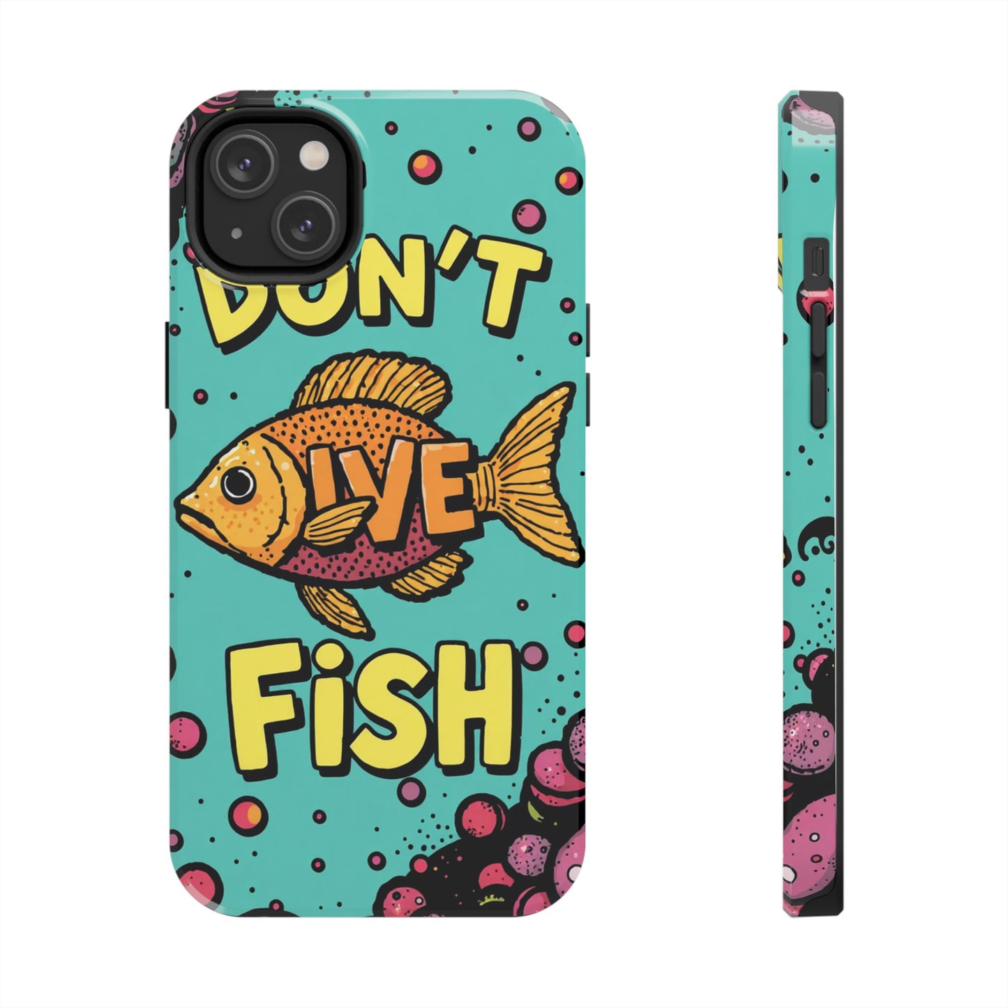 Catchy Fish-Themed Tough Phone Cases, Unique Gift for Fish Lovers, Durable Protection for Phones, Fun Aquatic Design, Ideal for Holidays