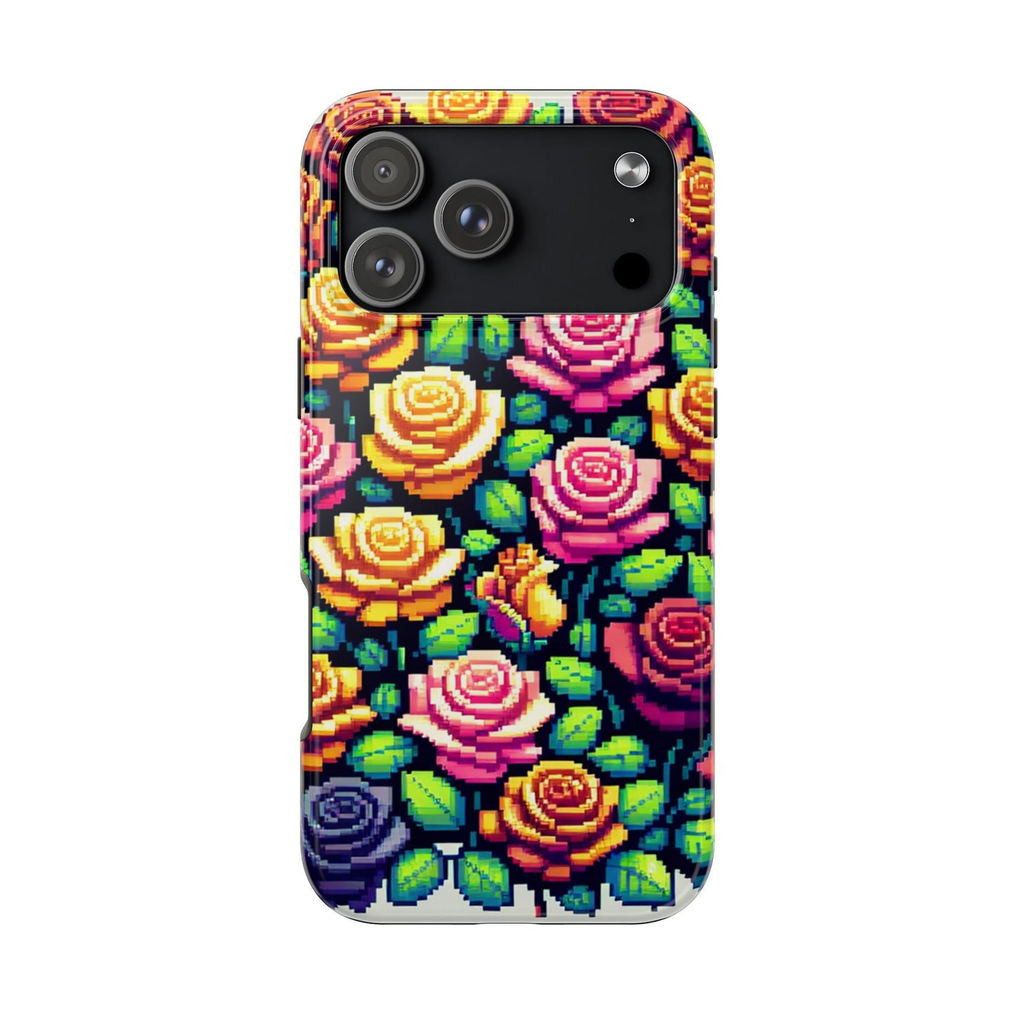 Vibrant Floral Tough Phone Case - Stylish Protection for Flower Lovers