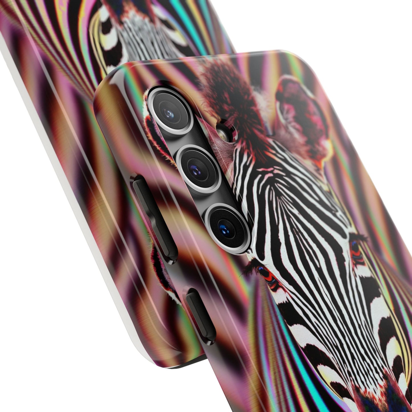 Vibrant Zebra Tough Phone Case - Unique Animal Design for Wild Spirit