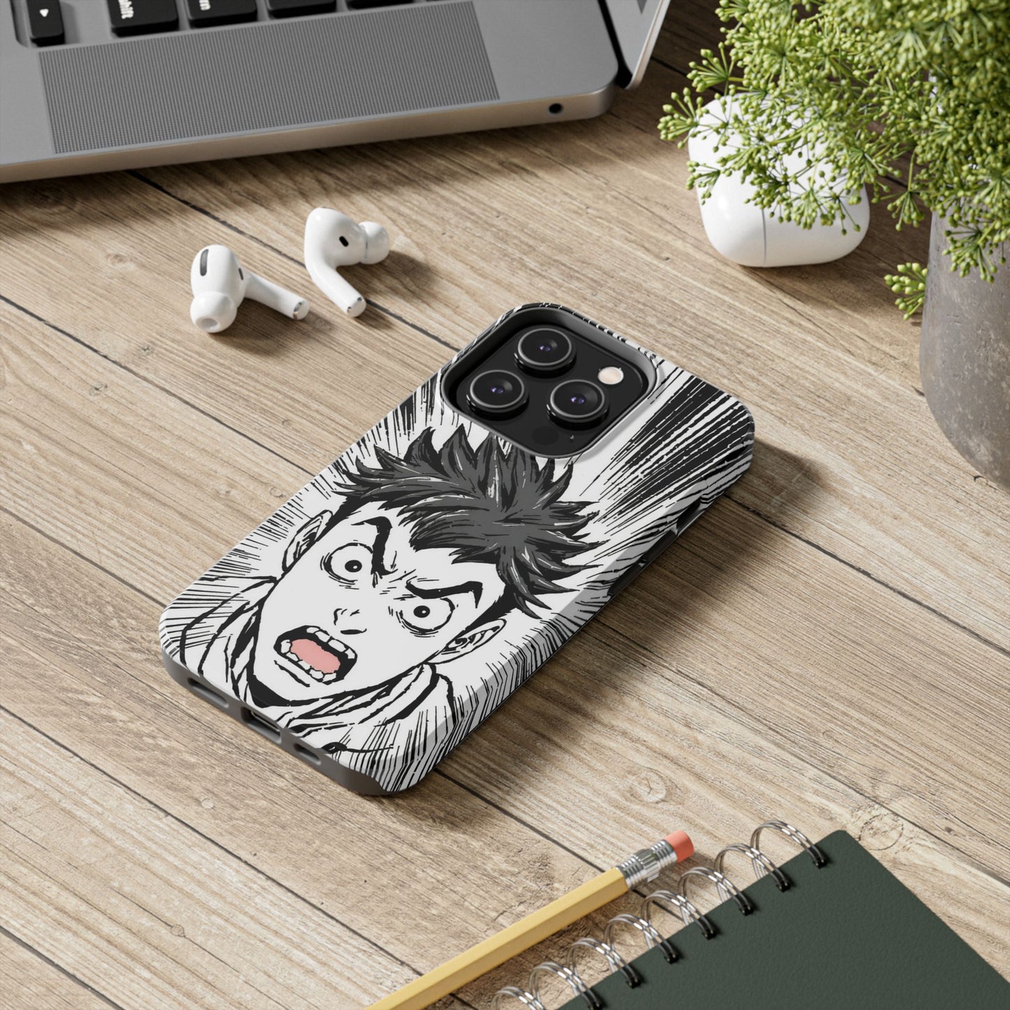 Intense Graphic Phone Case - Tough Design for Anime Fans
