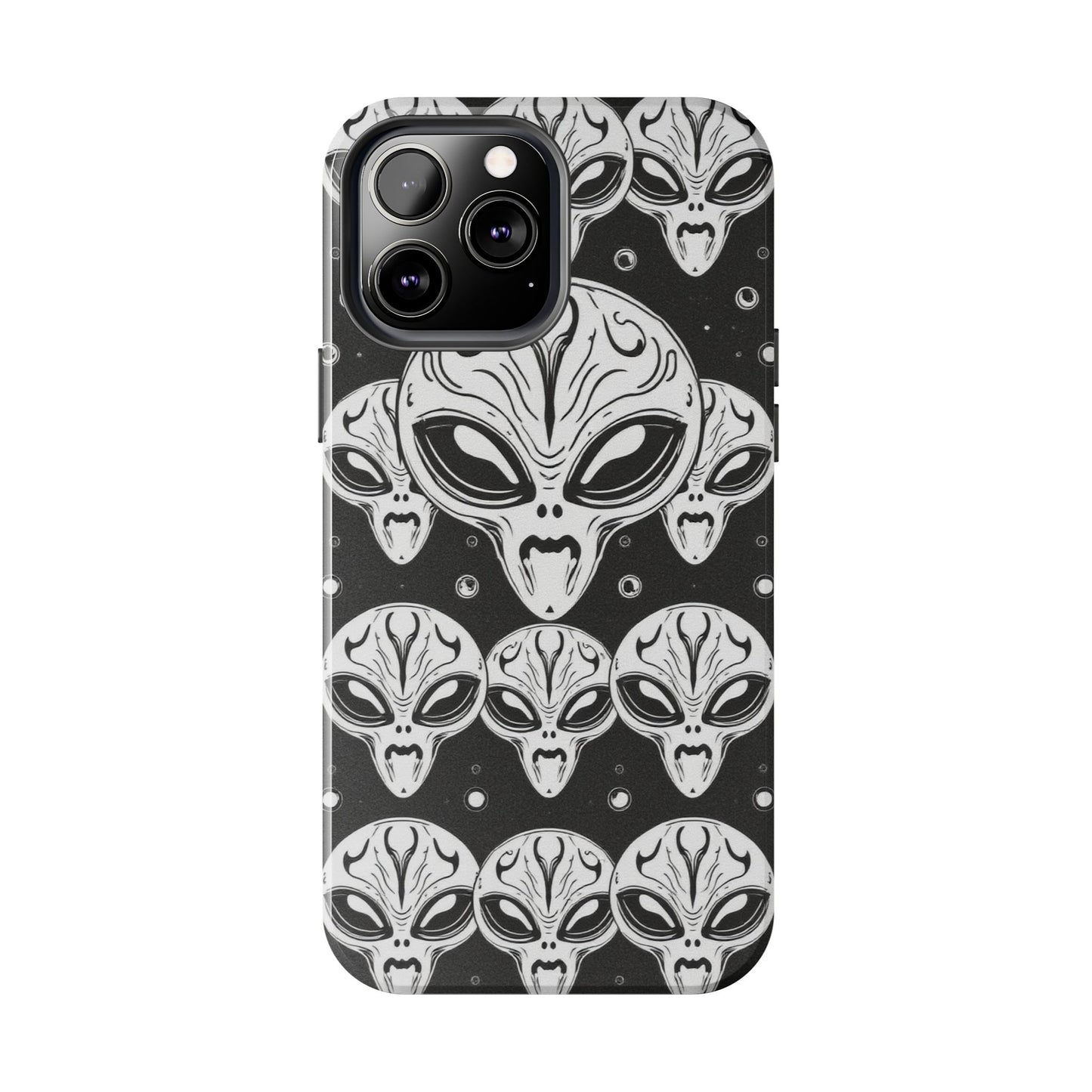Alien Pattern Tough Phone Case - Durable Protection with Out-of-This-World Design