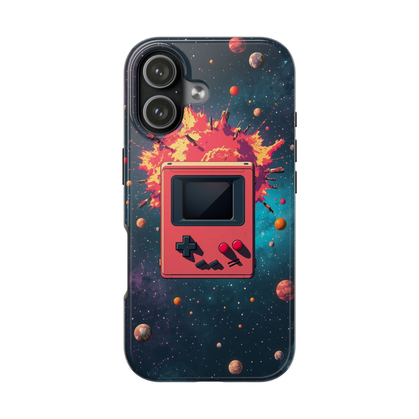 Retro Gaming Tough Phone Case - Space Adventure Design