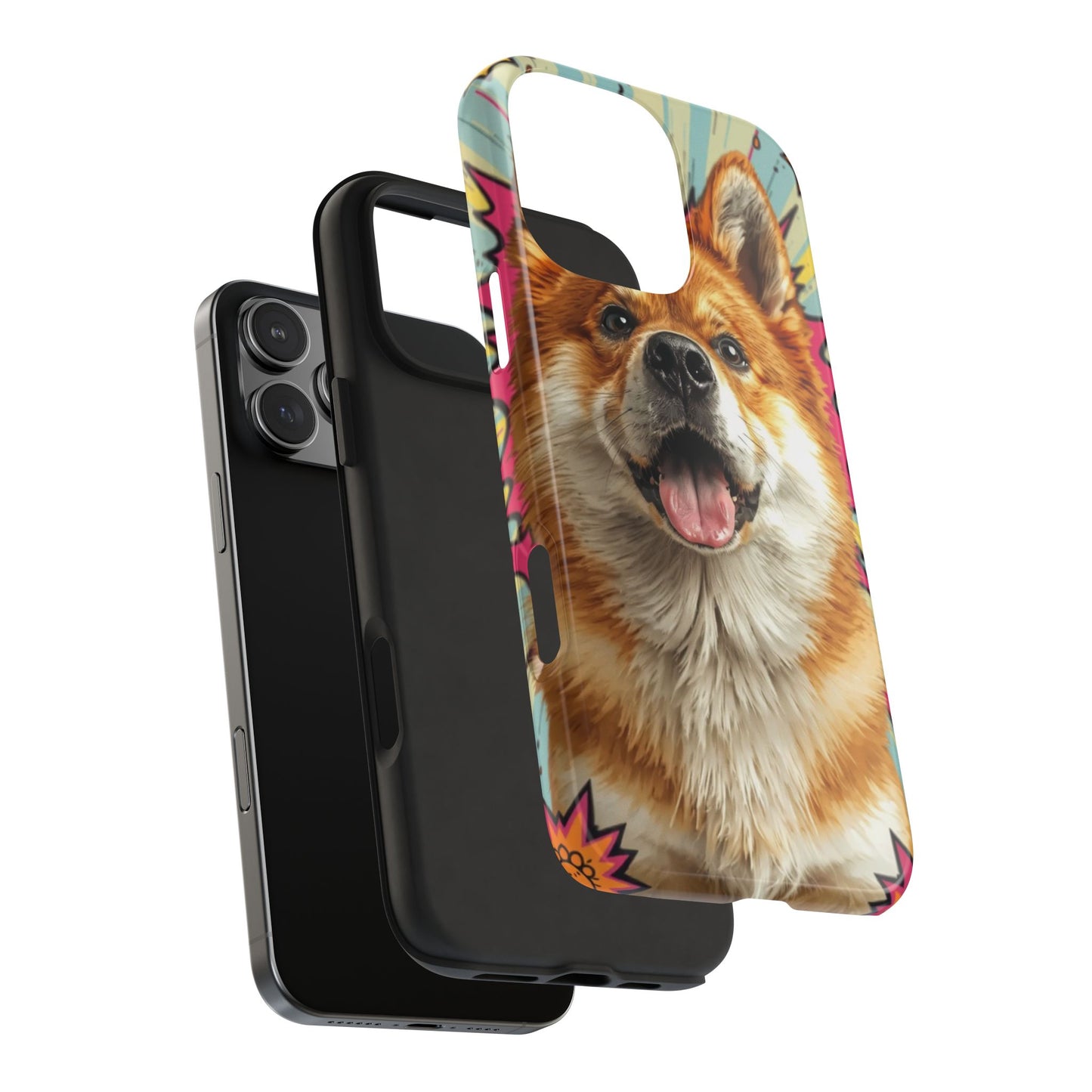 Playful Dog Tough Phone Case - Durable & Stylish Pet Lover Gift
