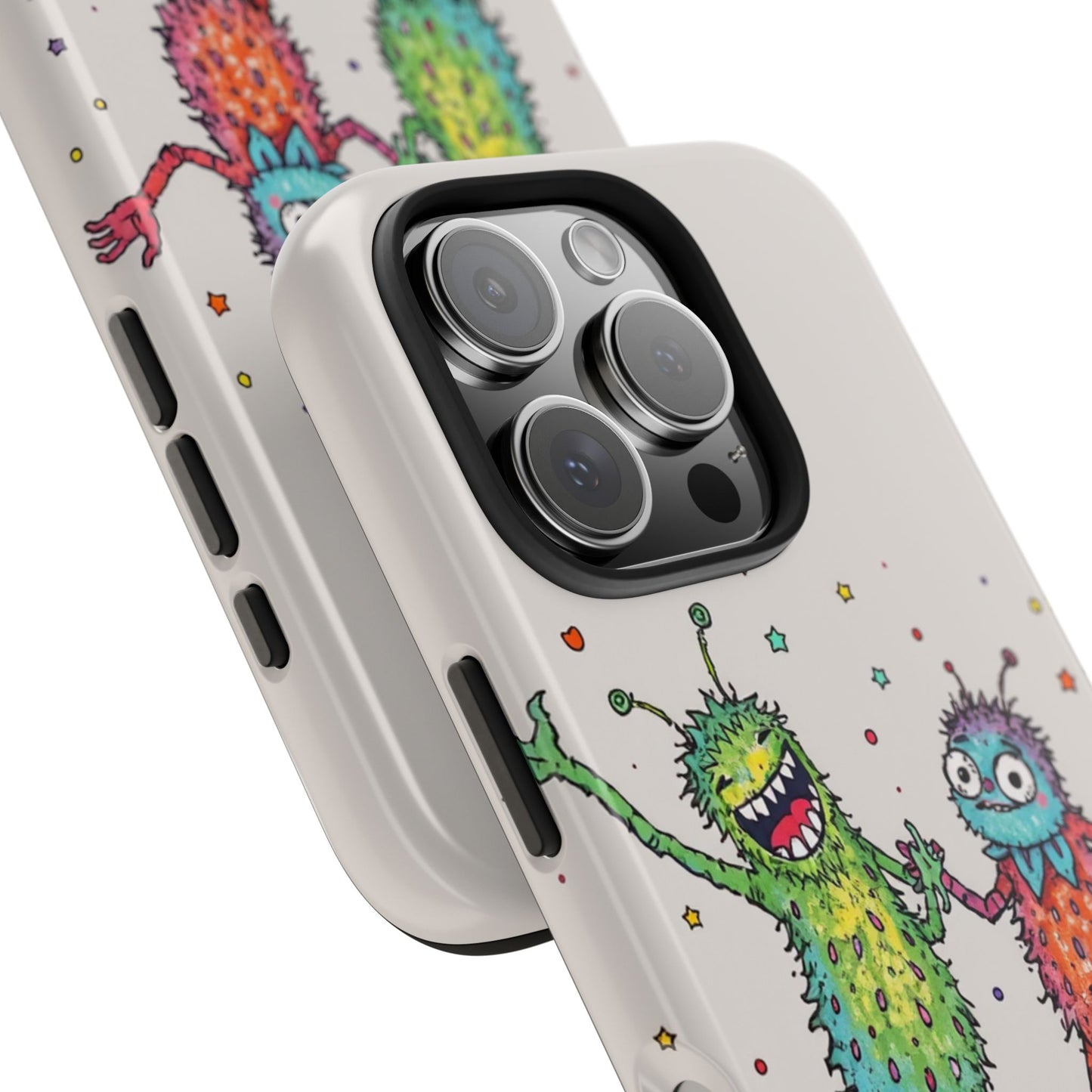 Colorful Monster Tough Phone Case - Fun and Playful Design