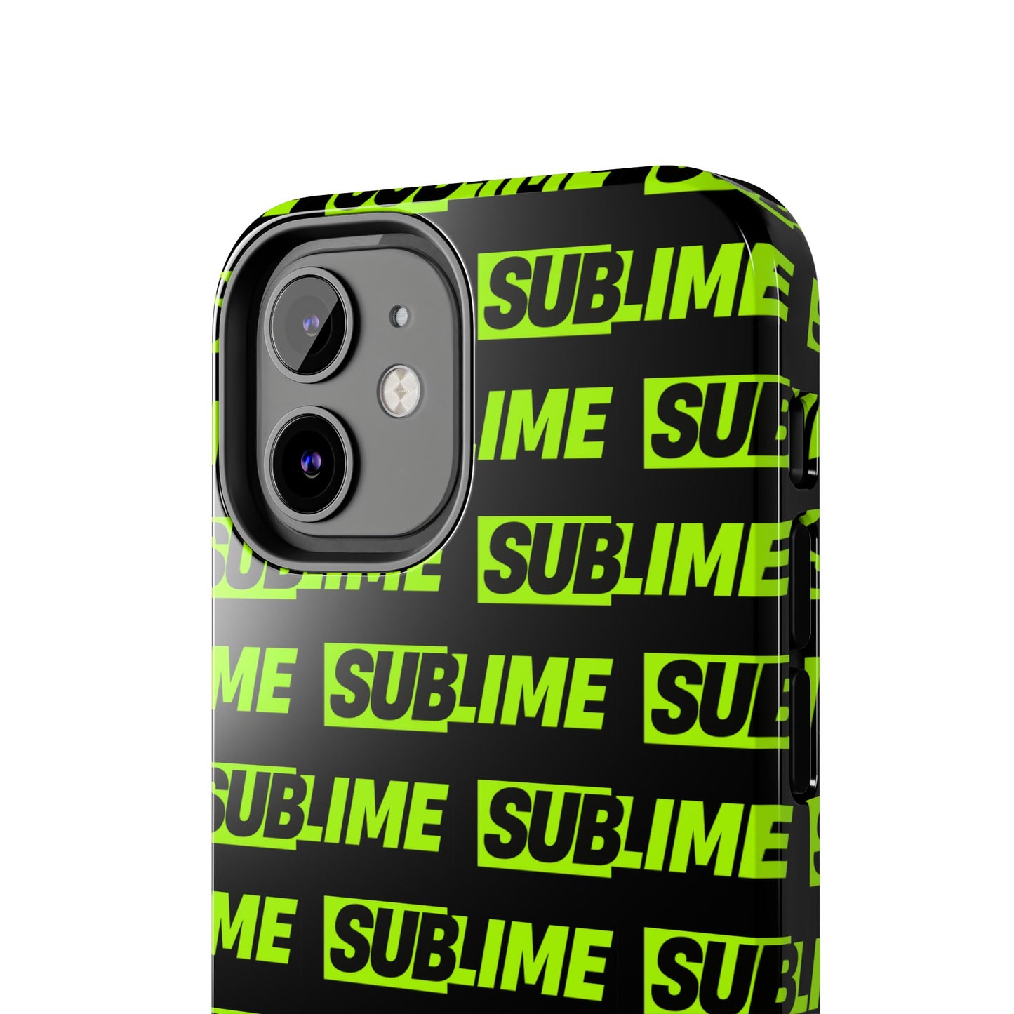 Sublime Text Pattern Tough Phone Case - Vibrant Protective Cover for iPhone