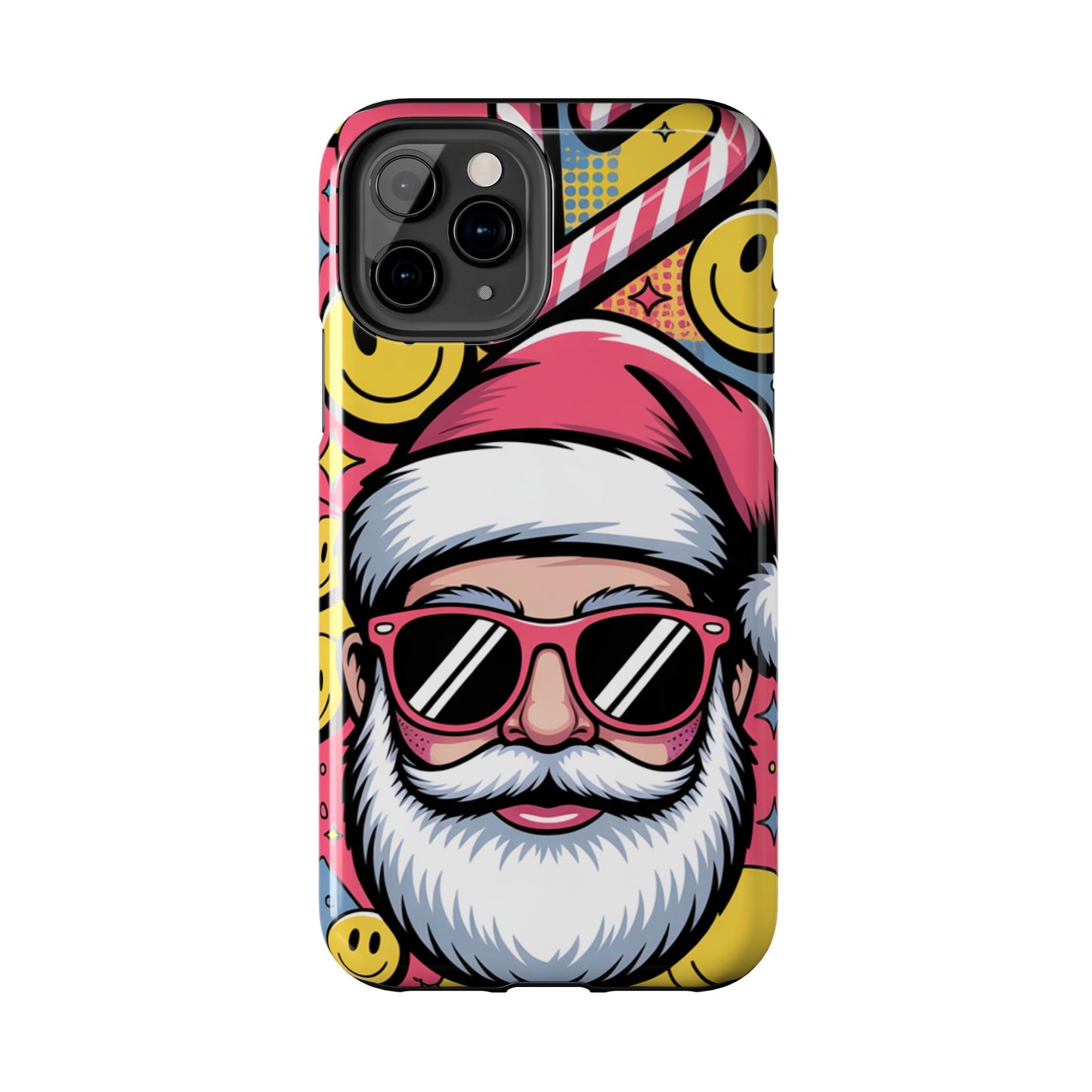 Pop Art Santa Sunglasses Tough Phone Case for Holiday Vibes