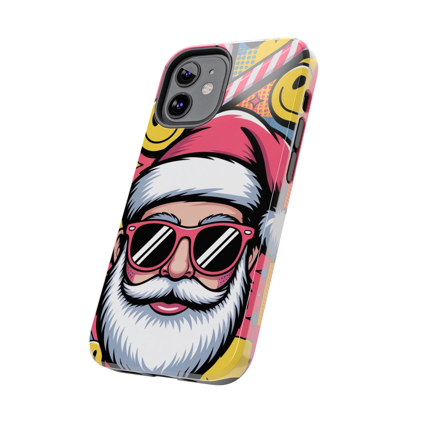 Pop Art Santa Sunglasses Tough Phone Case for Holiday Vibes