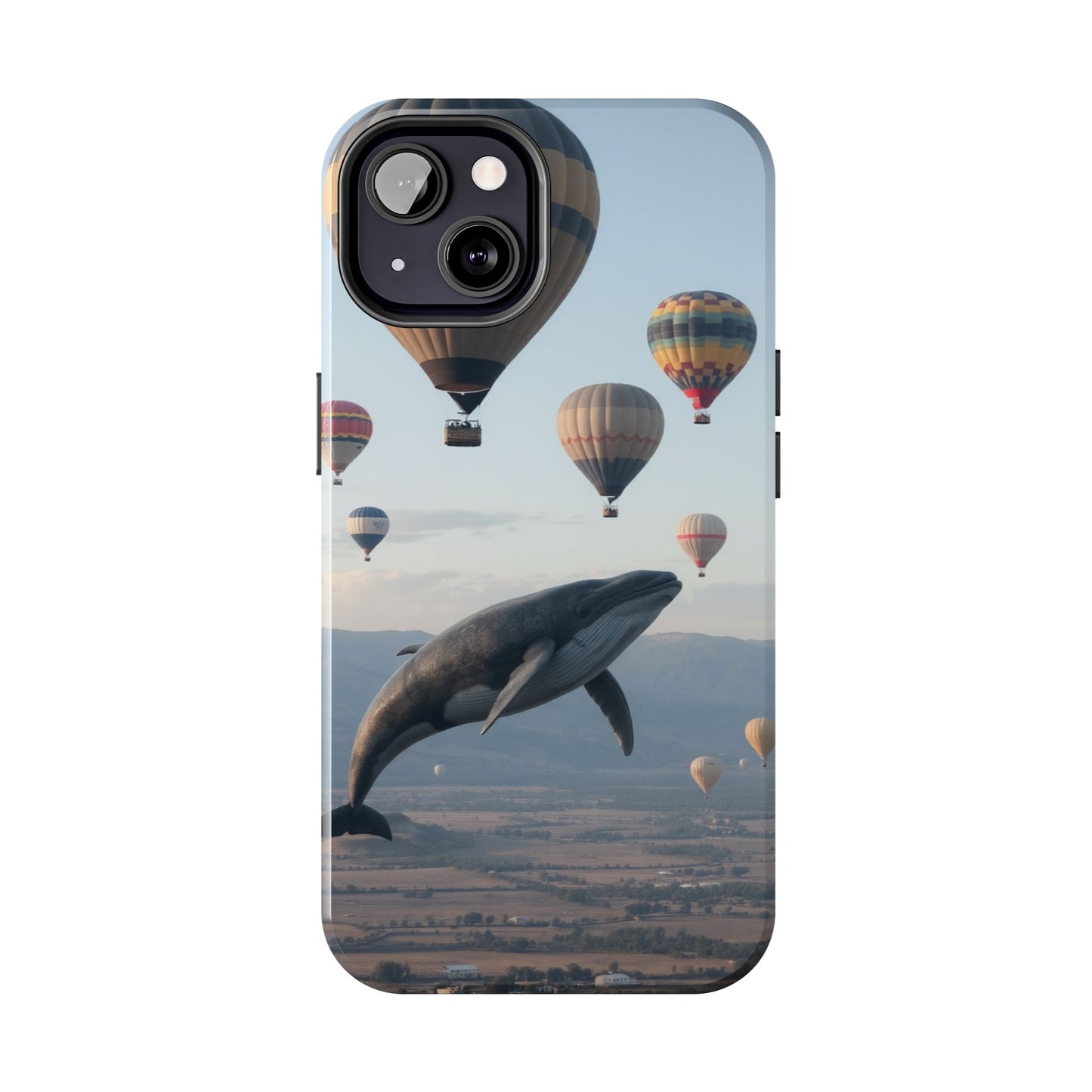 Whale Hot Air Balloon Tough Phone Case - Adventure & Nature Lovers