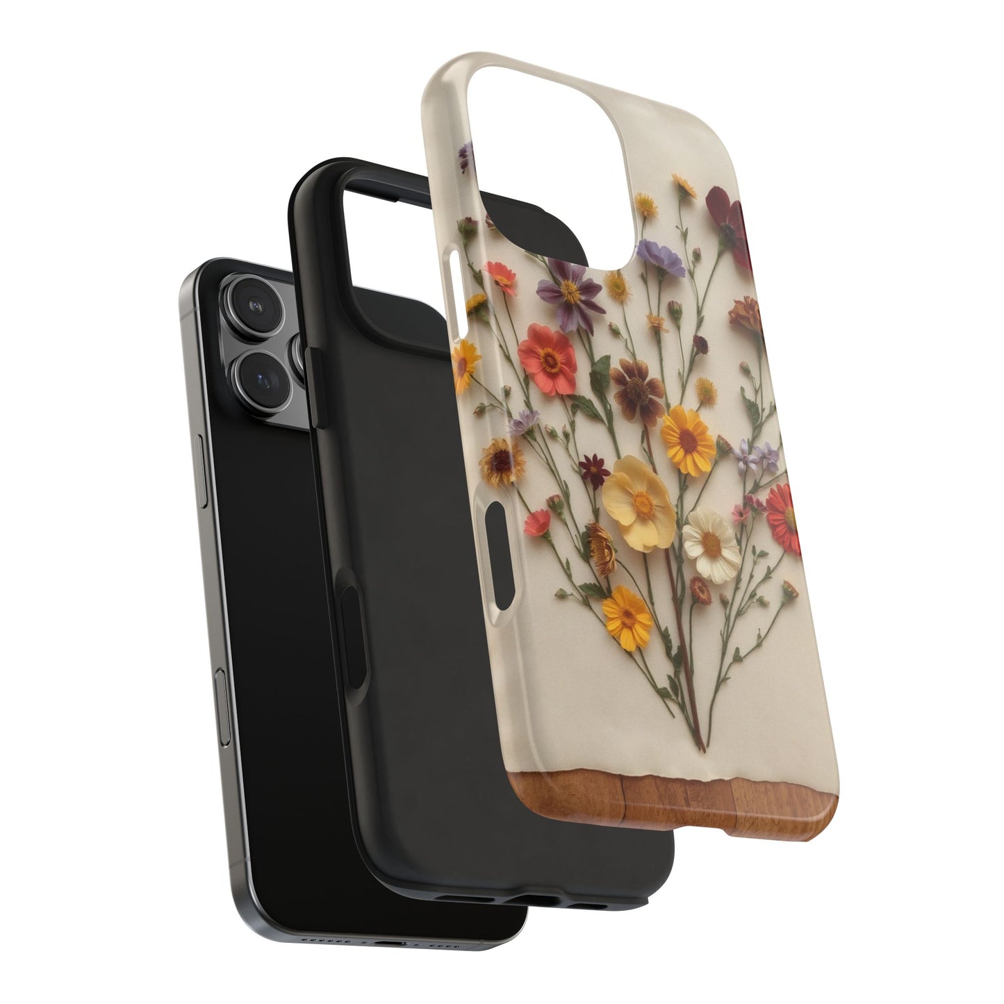 Floral Tough Phone Case - Durable Protection with Nature-Inspired Design