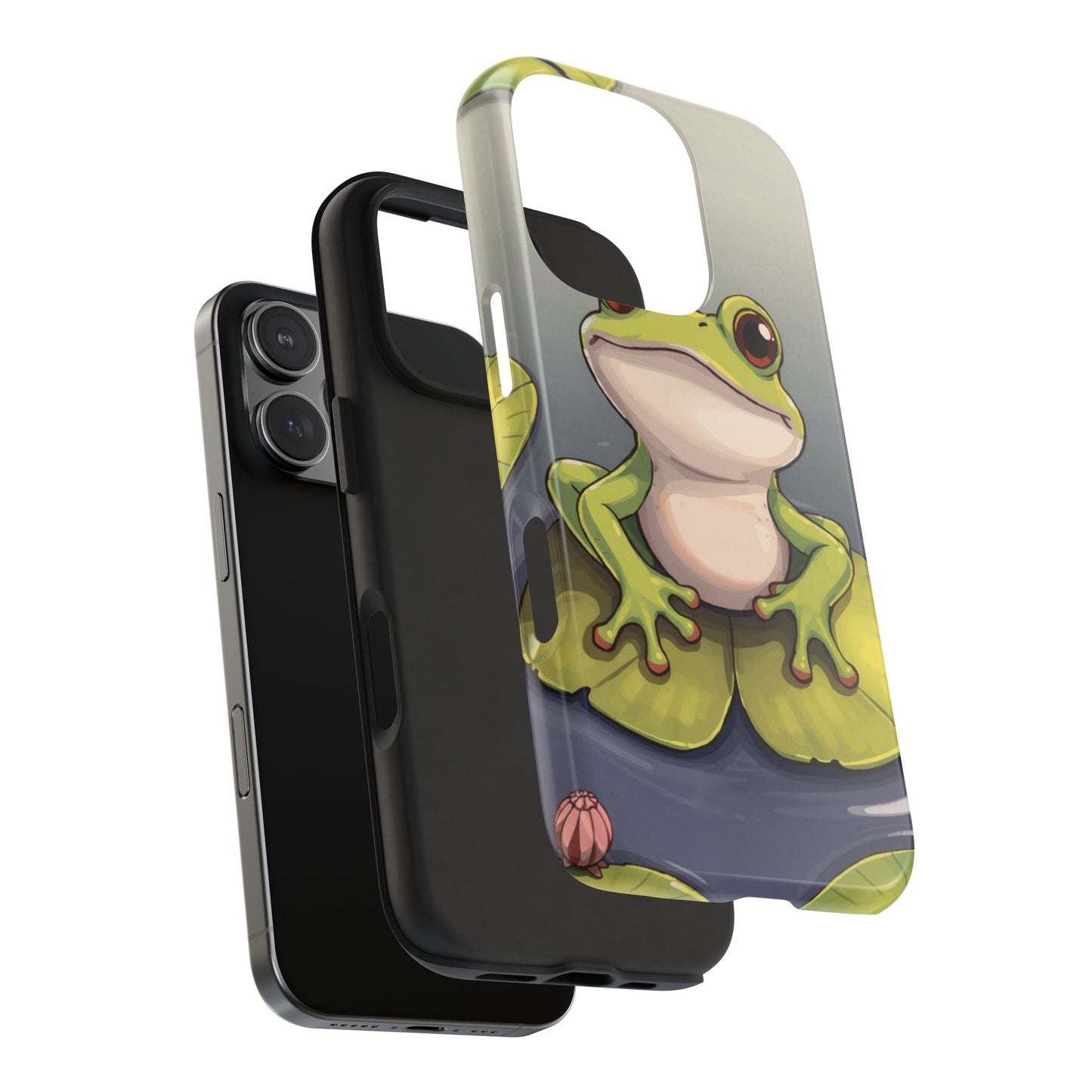 Cute Frog Tough Phone Case - Durable Protection with Nature Vibe
