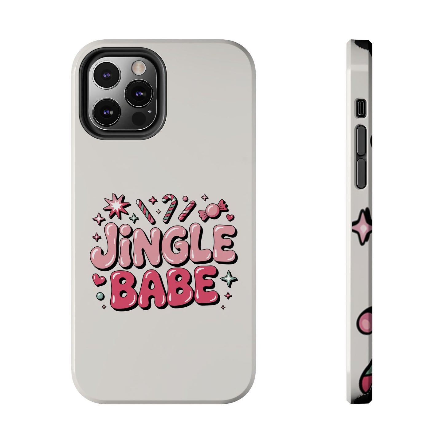 Jingle Babe Tough Phone Case - Festive Holiday Protection for Your iPhone